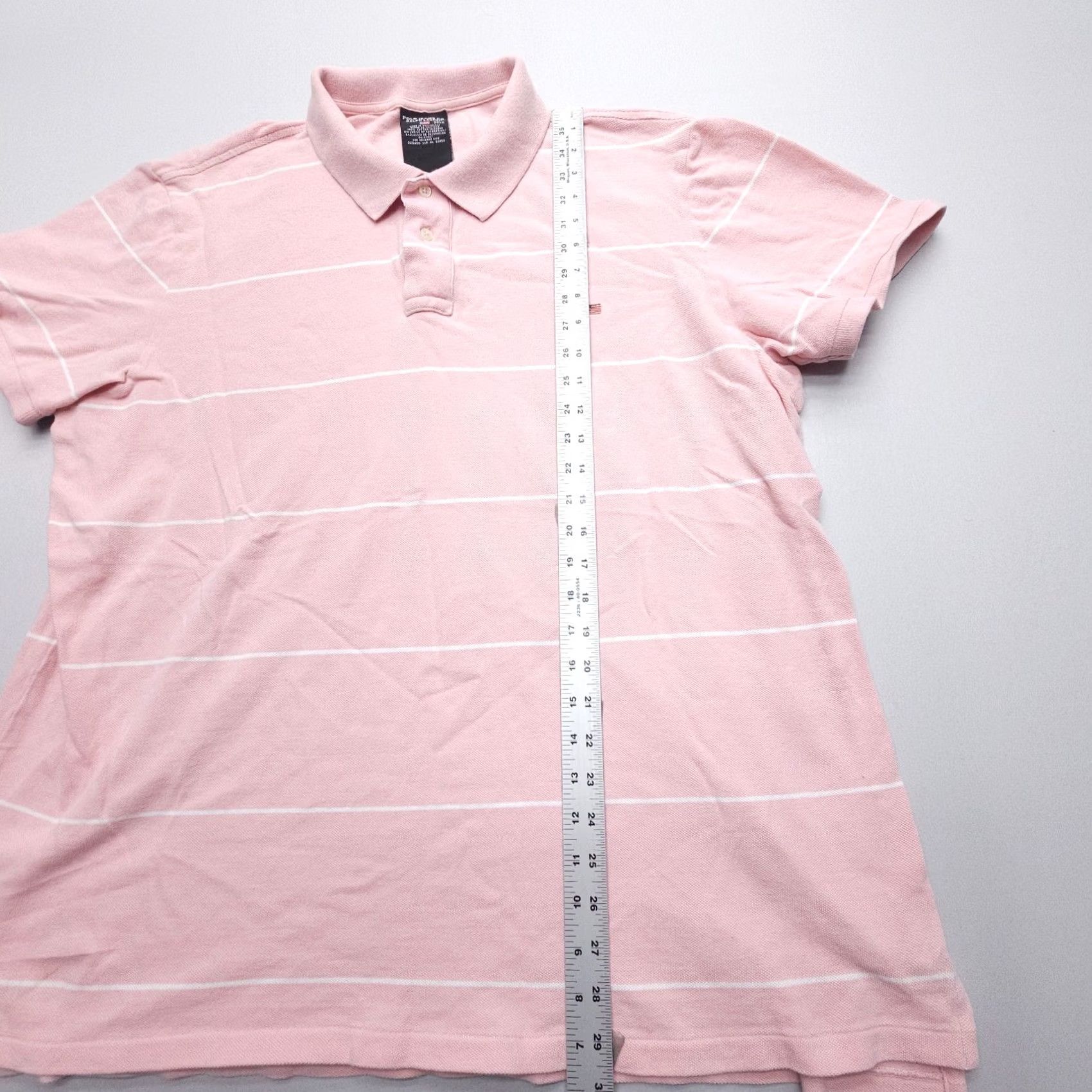 Polo Ralph Lauren Polo Ralph Lauren Polo Shirt Mens 2XL Pink Striped Knit Cotton Logo 90s Pattern Short Sleeve Size US XXL / EU 58 / 5 - 6 Thumbnail