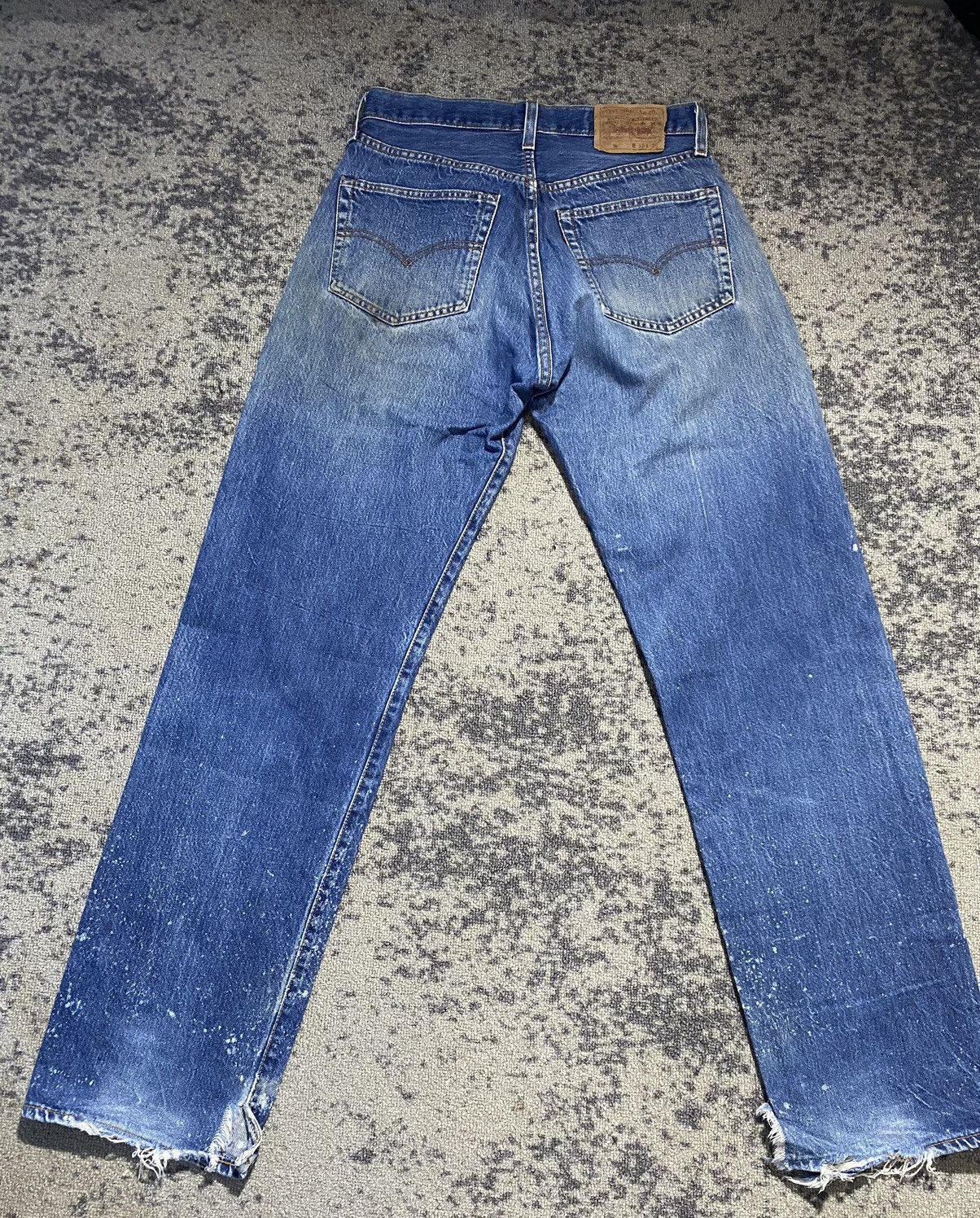 Levi's Levis denim jeans vintage selvedge 90’s distressed Size US 30 / EU 46 - 2 Thumbnail