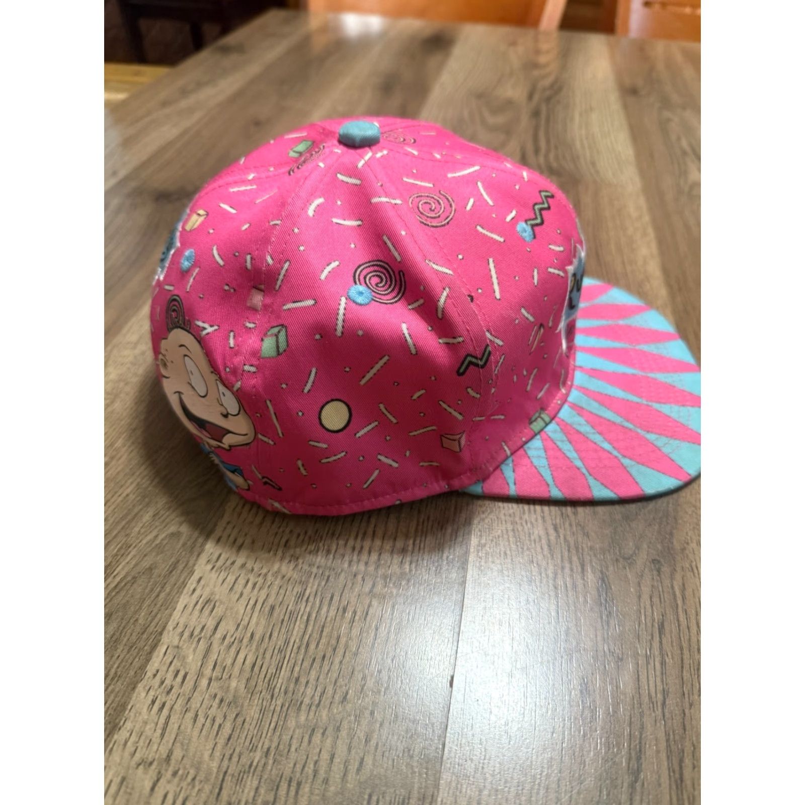 Vintage Headgear Classics Hat Flat Bill Pink Blue Rugrats One Size Size ONE SIZE - 4 Thumbnail
