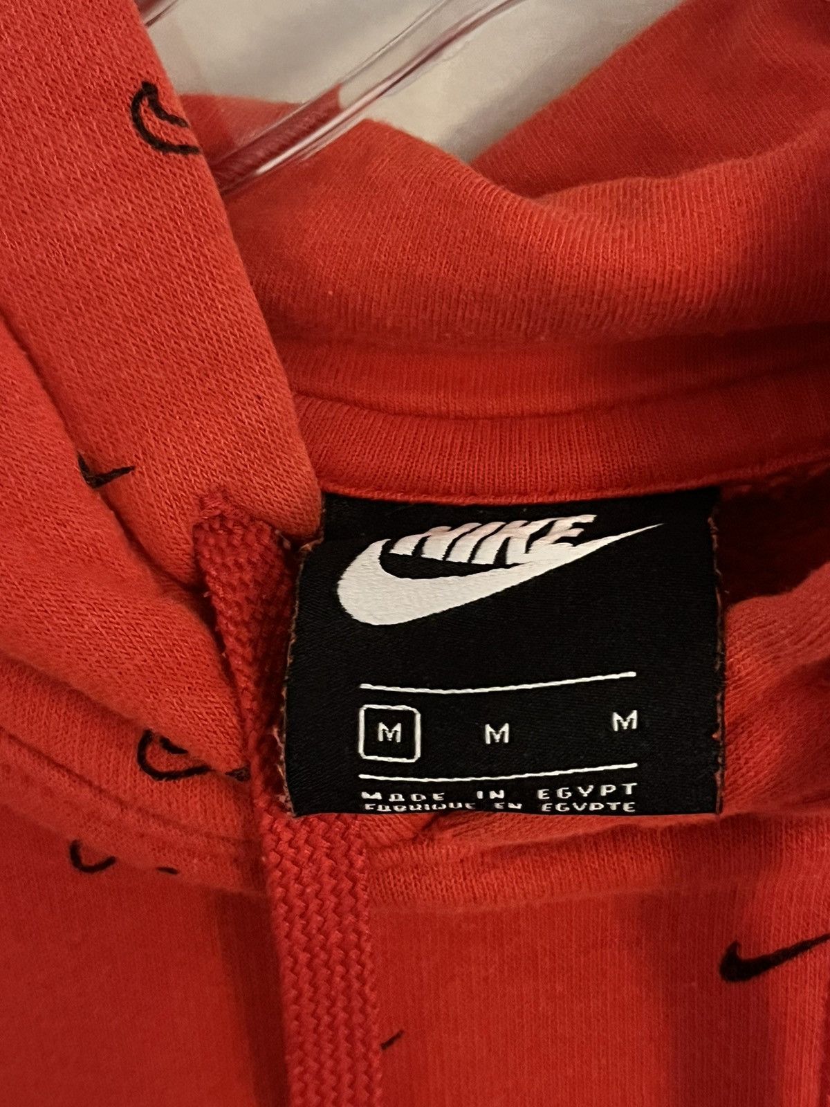 Nike Nike Red Swoosh Hoodie Size US M / EU 48-50 / 2 - 3 Thumbnail