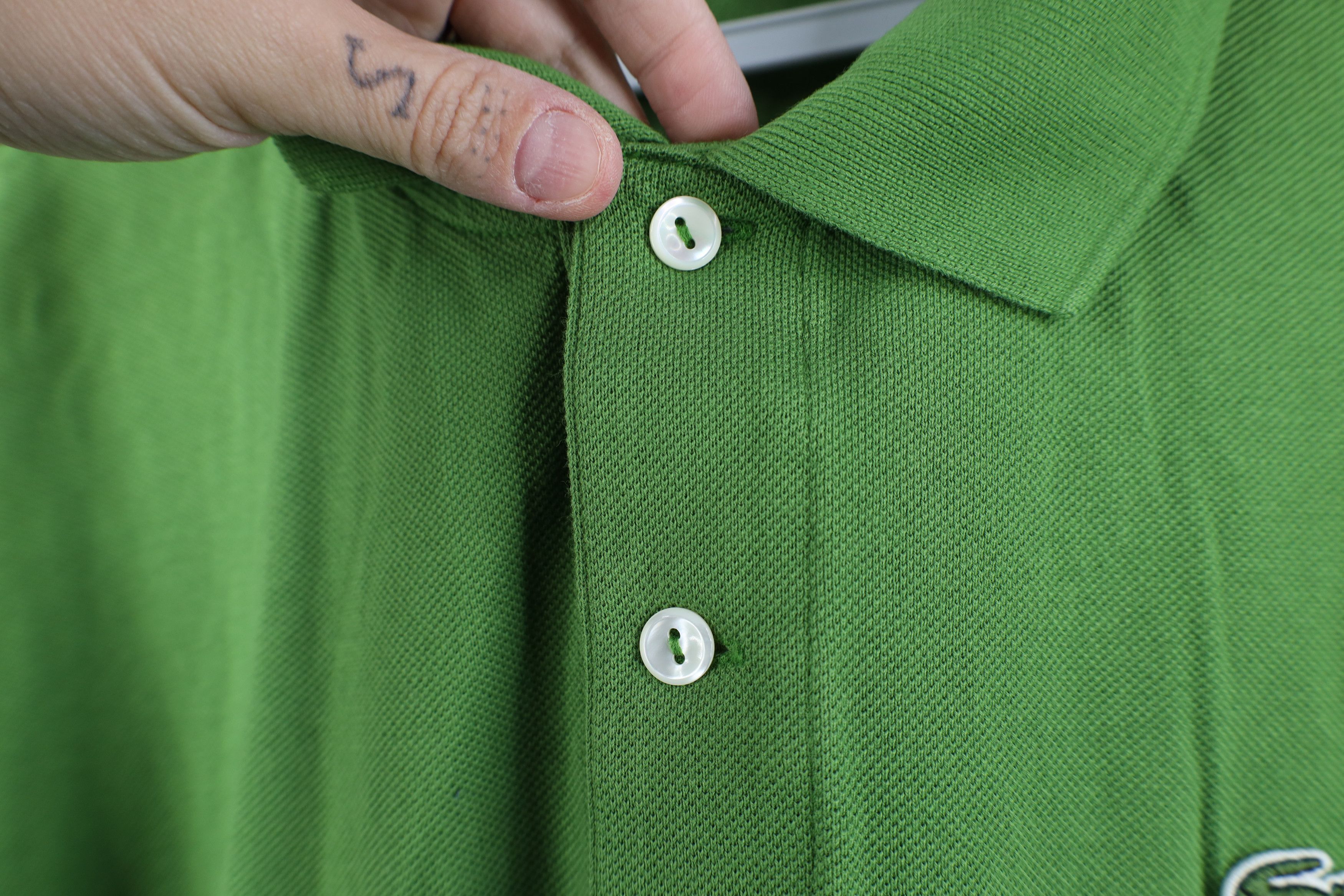 Lacoste Lacoste Classic Fit Croc Logo Collared Golf Polo Shirt Green Size US XXL / EU 58 / 5 - 5 Thumbnail