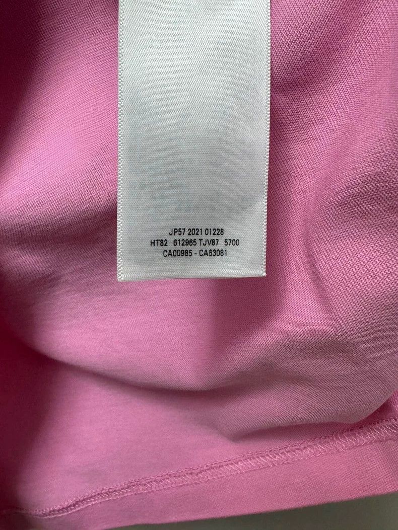 Balenciaga Balenciaga Pink Retro Embroidered Logo Short Sleeve Size US S / EU 44-46 / 1 - 5 Thumbnail