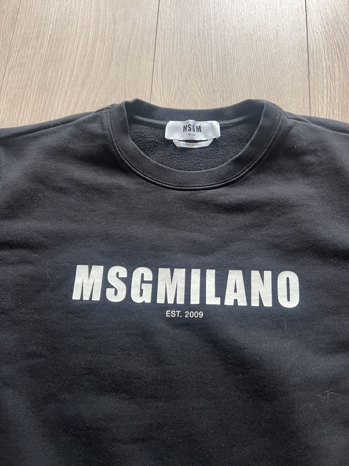 Other MSGM Milano Crewneck Sweatshirt Logo Black Made In Italy Size US M / EU 48-50 / 2 - 2 Thumbnail