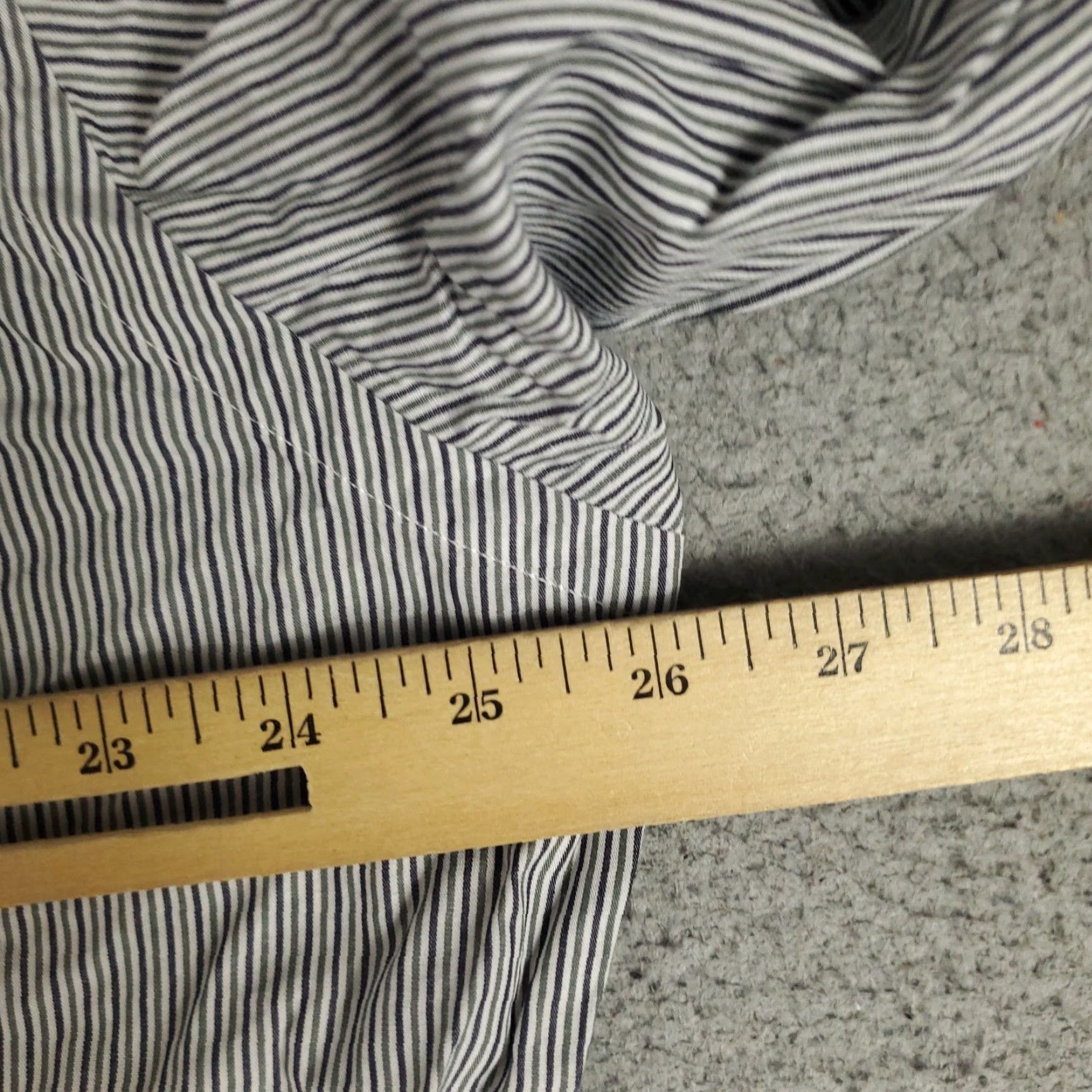 Ralph Lauren Ralph Lauren Dress Shirt Men’s Size 17 Blue Striped Long Sleeve Button Up Classic Modern Size 46R - 6 Thumbnail