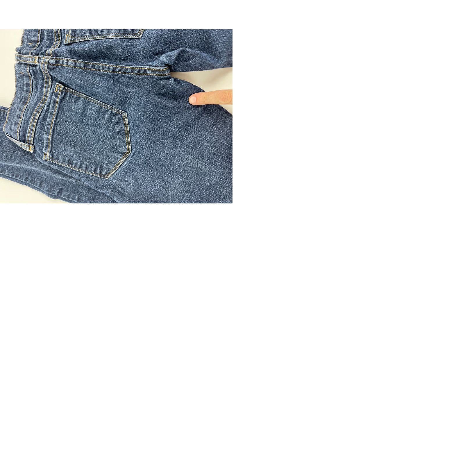 Vintage Flying Monkey Jeans Women's Size 0 Blue Denim Low Rise Pants Stretch Cargo Pocket Straight Modern 31 In Womens Size 25" / US 0 / IT 36 - 9 Thumbnail