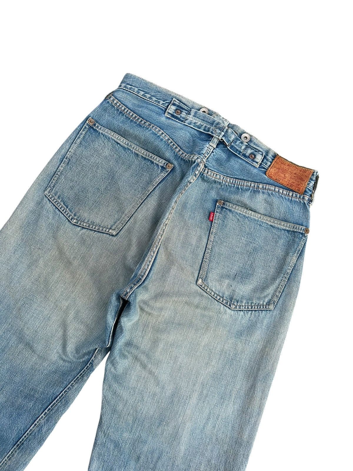 Kapital Thrashed Vintage JOE McCOY Selvedge Buckle Back Denim Jeans Size US 32 / EU 48 - 10 Thumbnail