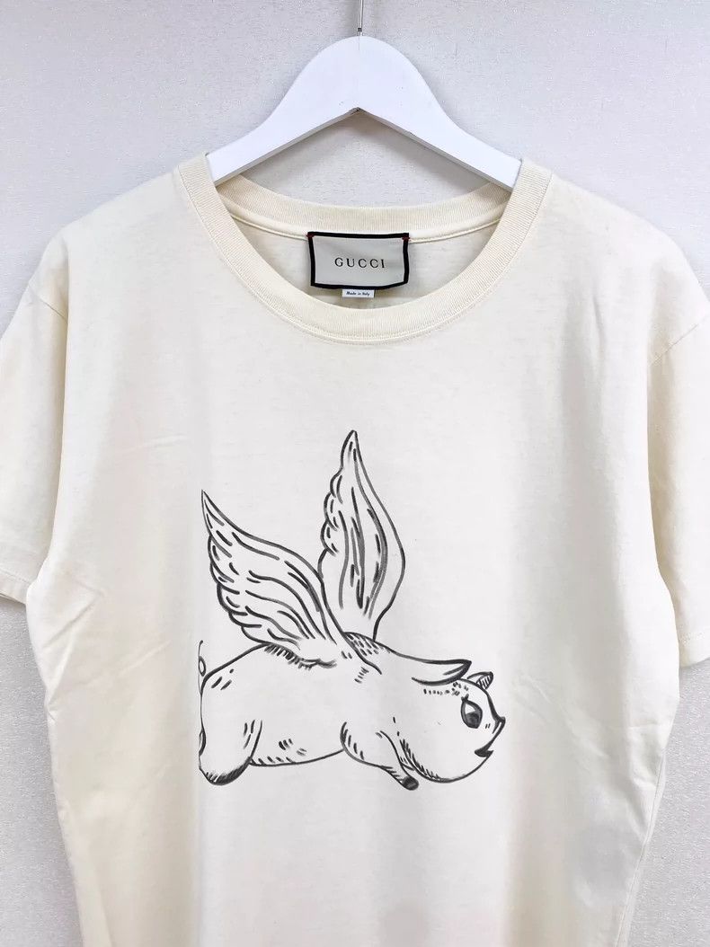 Gucci GucciFlying pig short sleeves Size XS / US 0-2 / IT 36-38 - 2 Thumbnail