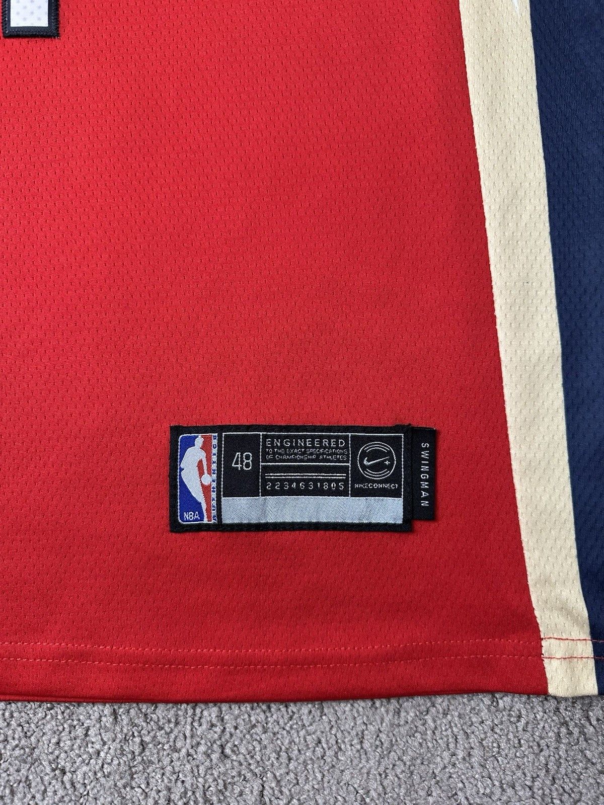 NBA Mens Jersey NBA #1 Williamson New Orleans Pelicans, Sz 48 L Size US L / EU 52-54 / 3 - 5 Thumbnail