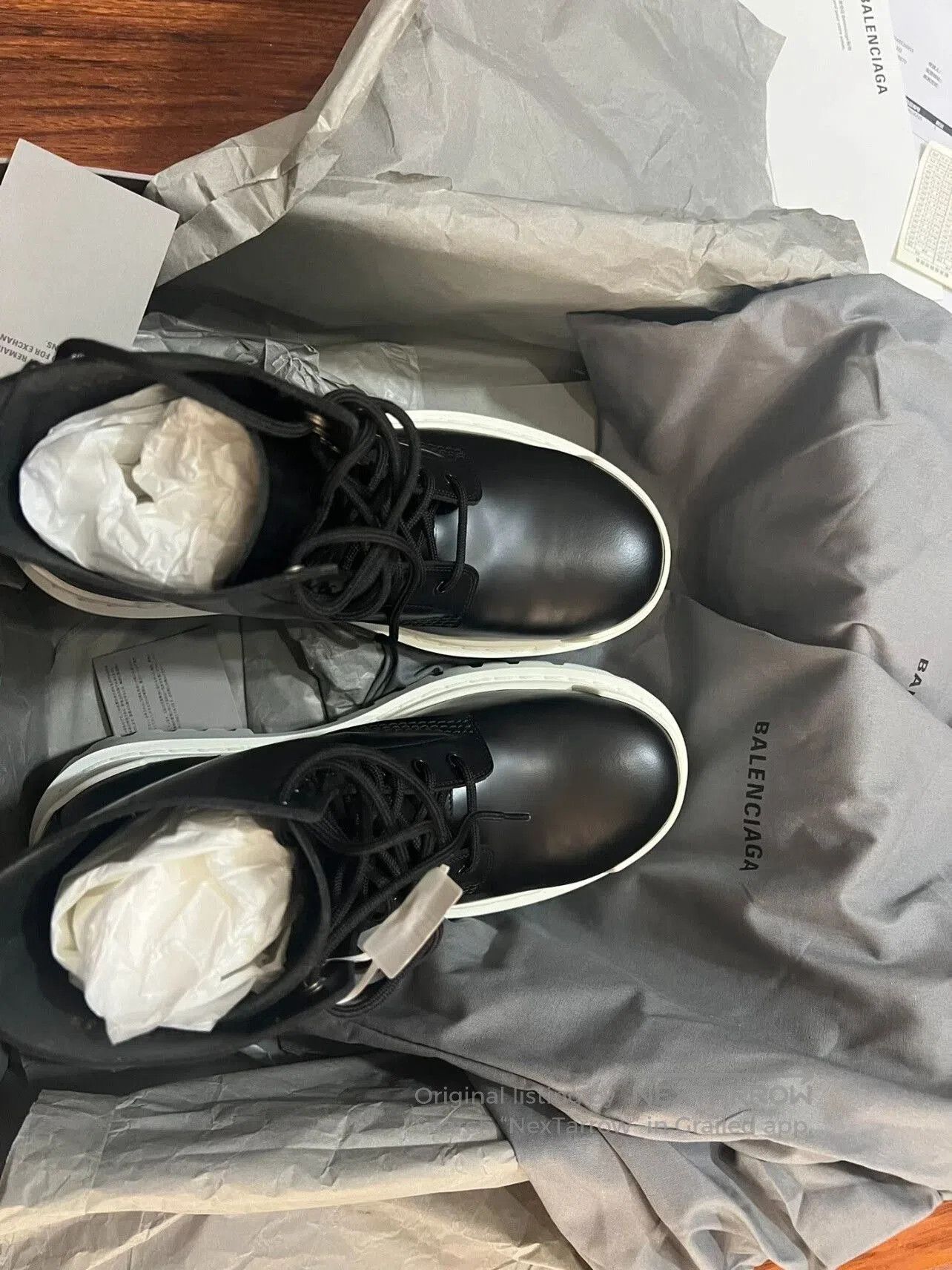 Balenciaga Balenciaga High-Top Black and White Boots. Size US 8 / EU 41 - 9 Thumbnail