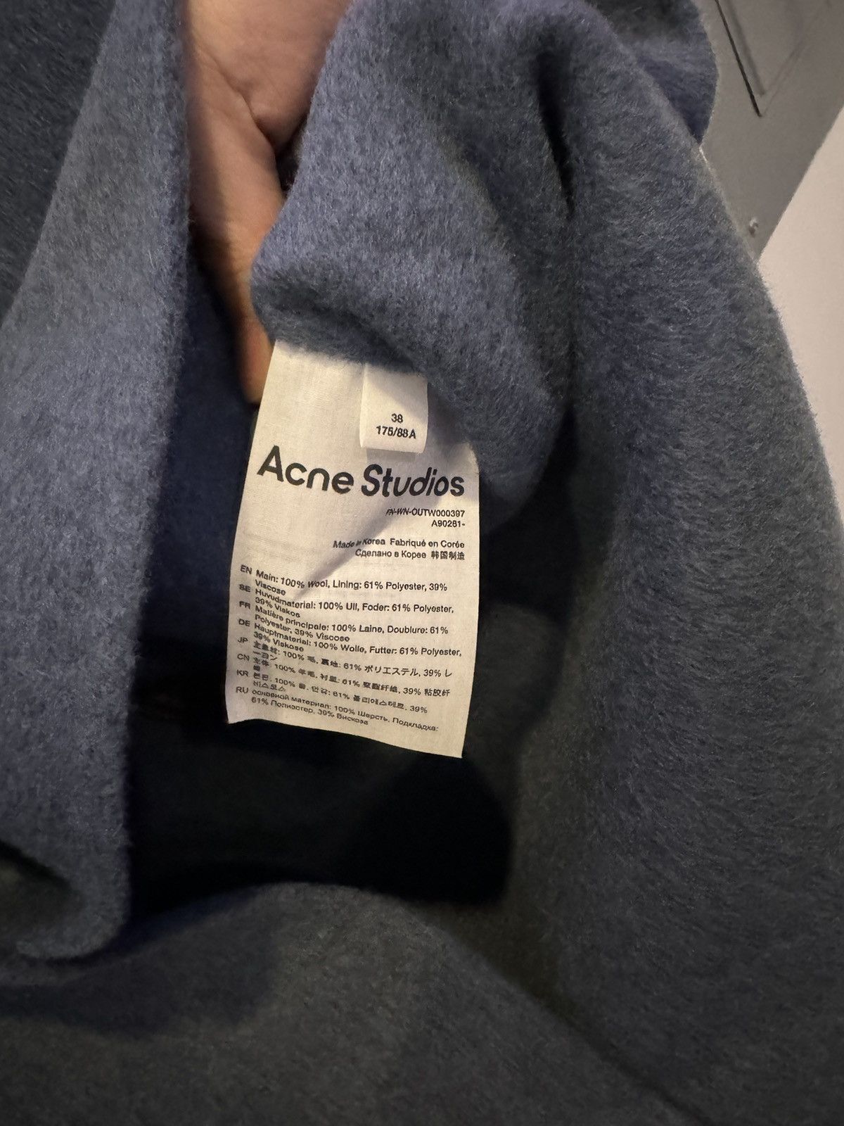Acne Studios Acne studios single breasted coat Size XS / US 0-2 / IT 36-38 - 3 Thumbnail