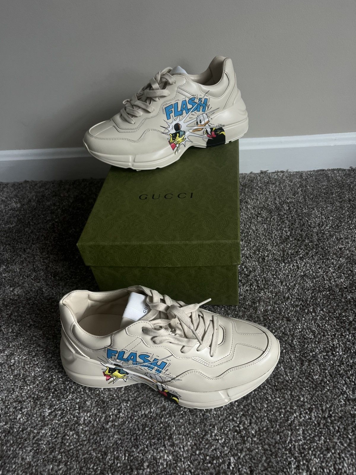 Designer × Gucci Disney X Gucci Rhyton Donald Duck Size US 7 / EU 40 - 2 Thumbnail