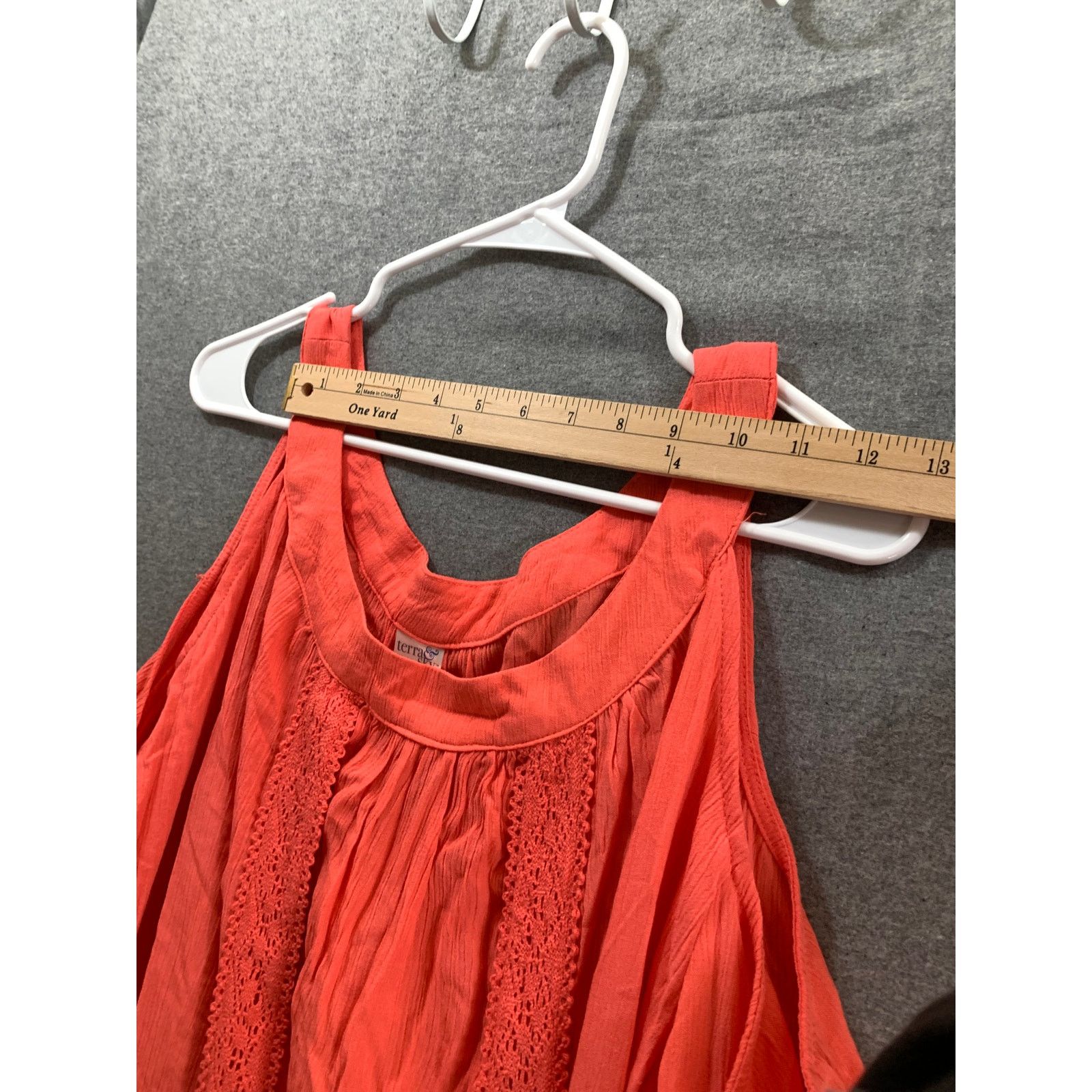 Other Terra & Sky Dress Women Size 1X Orange Cold Shoulder Size XXL / US 16-18 / IT 52-54 - 5 Thumbnail