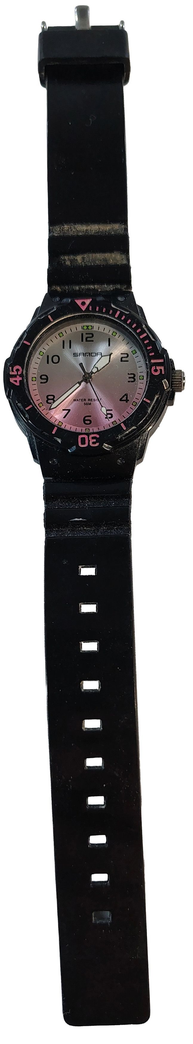 Other Women's Pink & Black Samoa Rugged All-Terrain Wrist Watch Size ONE SIZE - 3 Thumbnail