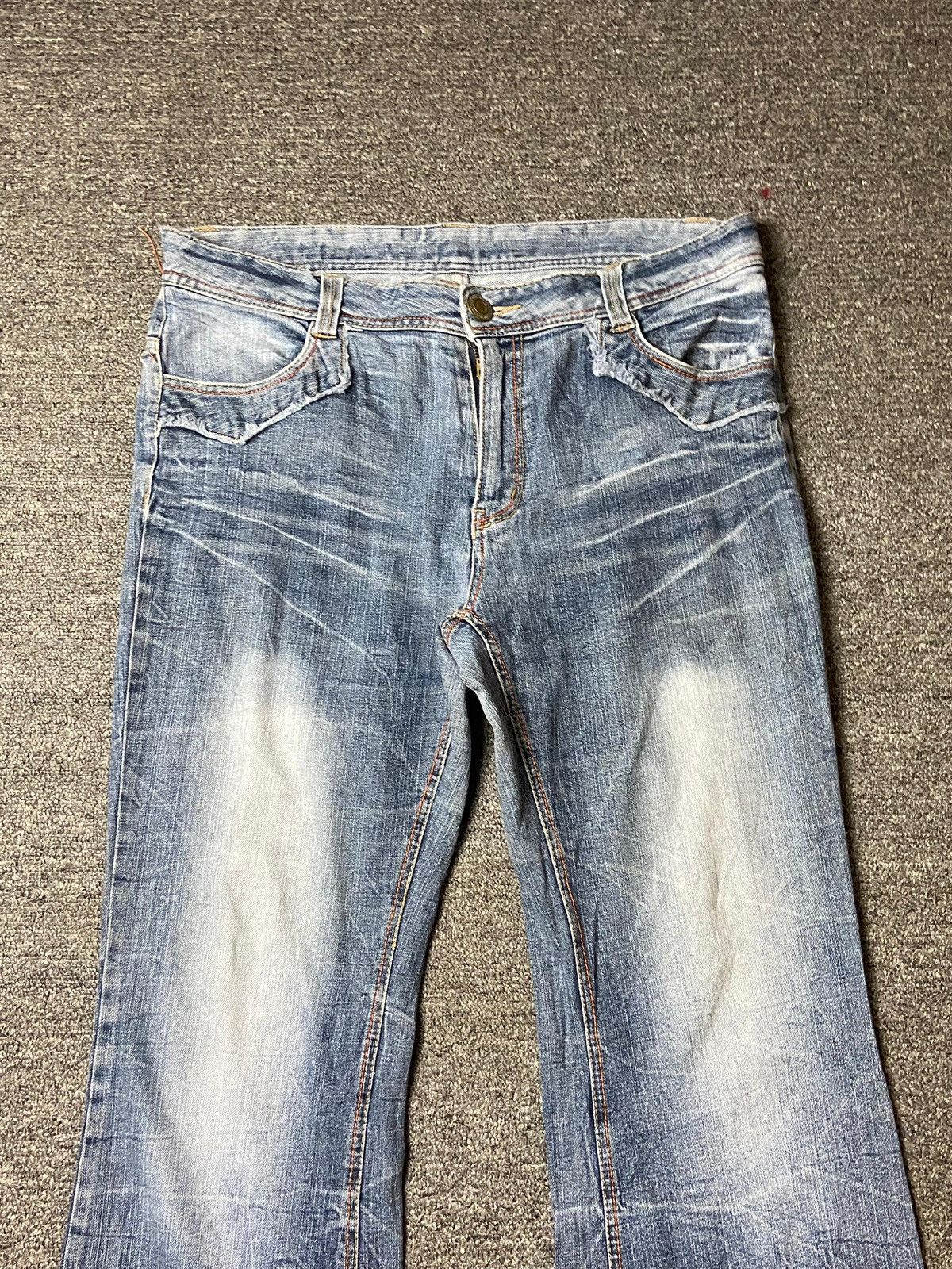 Japanese Brand Vintage Copper Smith Light Wash Denim Jeans (143) Size US 35 - 7 Thumbnail