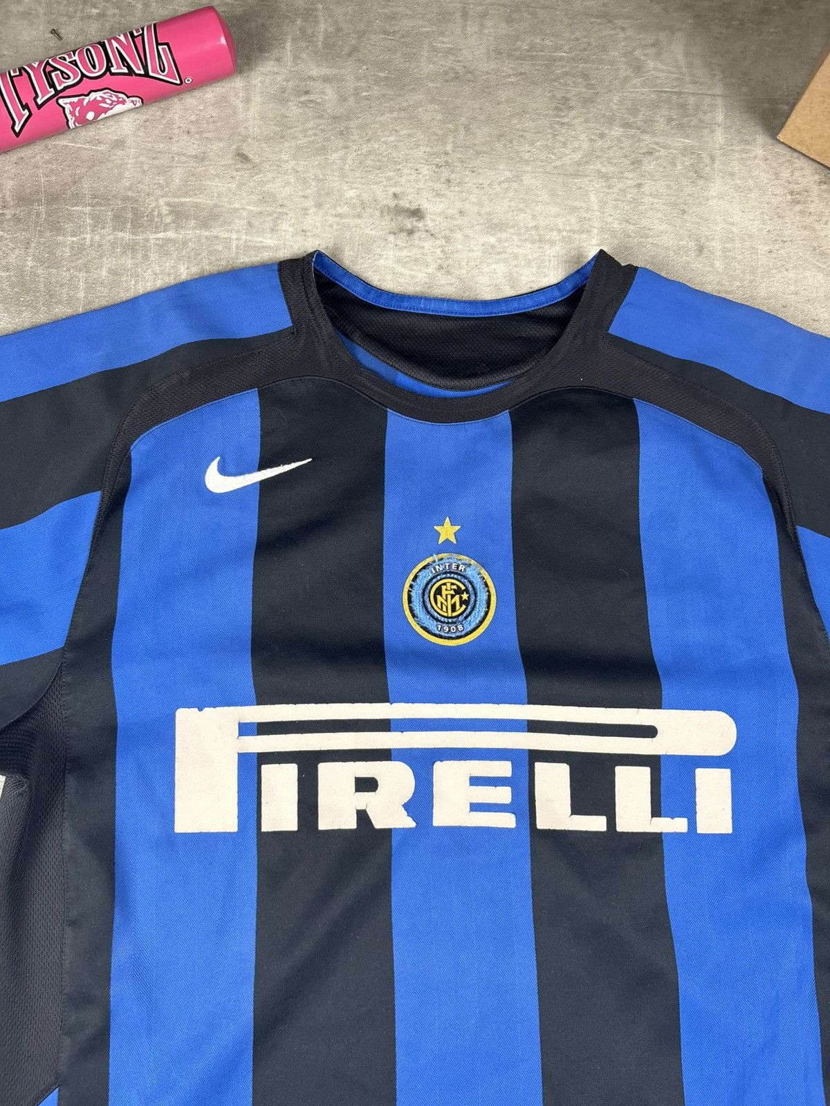 Other Inter Milan [original] 2004/05 Retro Trikot Blau|Schwarz [M] Size US M / EU 48-50 / 2 - 3 Thumbnail