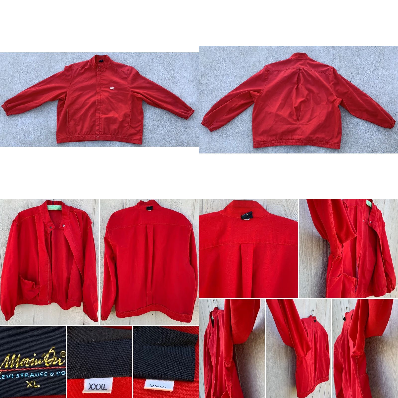 Levi's VINTAGE Levi's jacket red with logo on chest Talon zipper XL Mens Jacket Size US XL / EU 56 / 4 - 8 Thumbnail