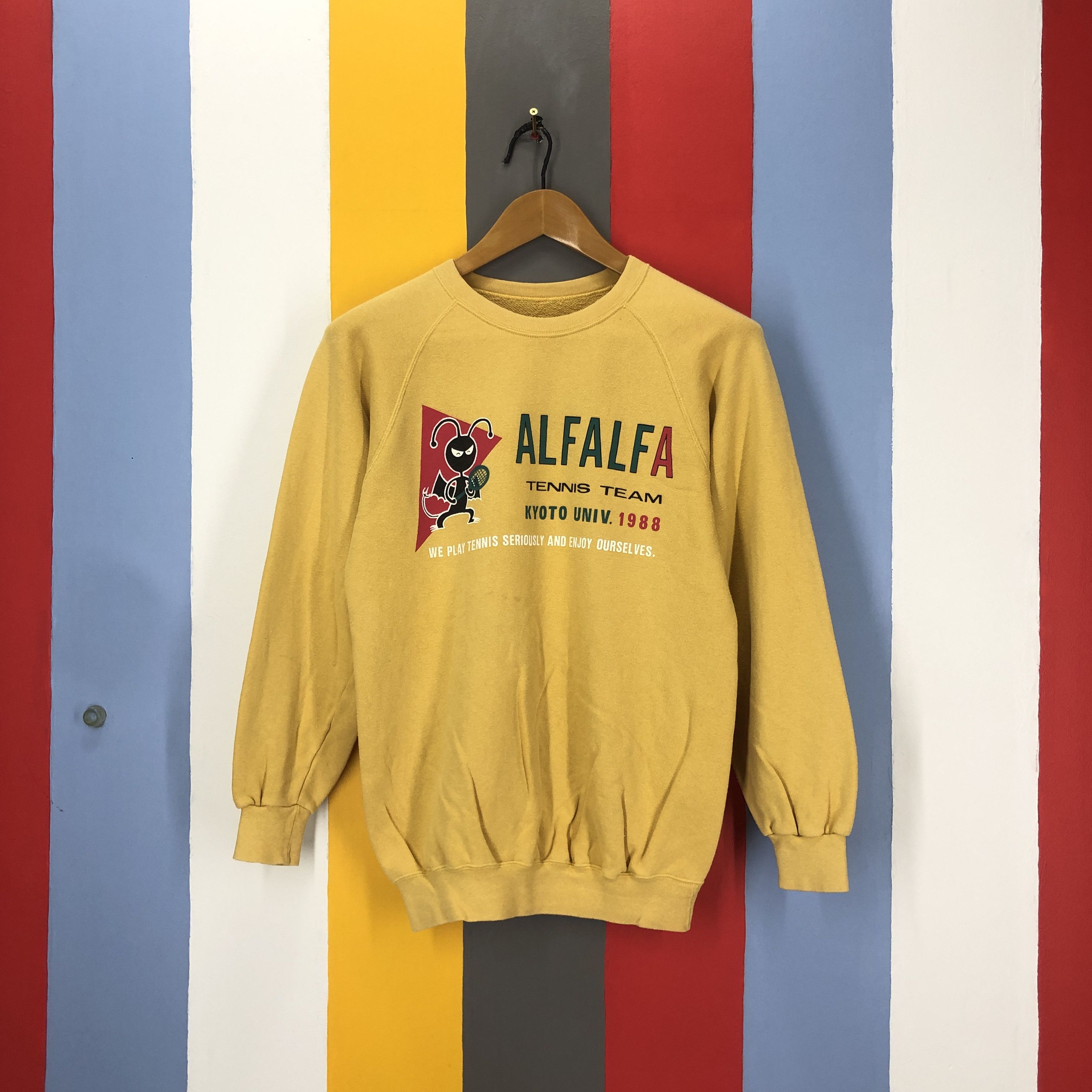 Vintage 1988 Vintage ALFALFA TENNIS TEAM Sweatshirt #1569/01 Size US S / EU 44-46 / 1 - 1 Thumbnail