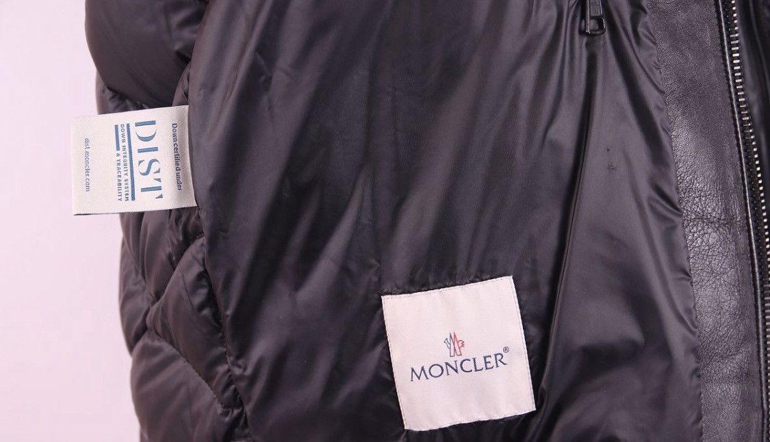 Moncler Moncler Leather Trim Padded Down Puffer Jacket Size US L / EU 52-54 / 3 - 7 Thumbnail