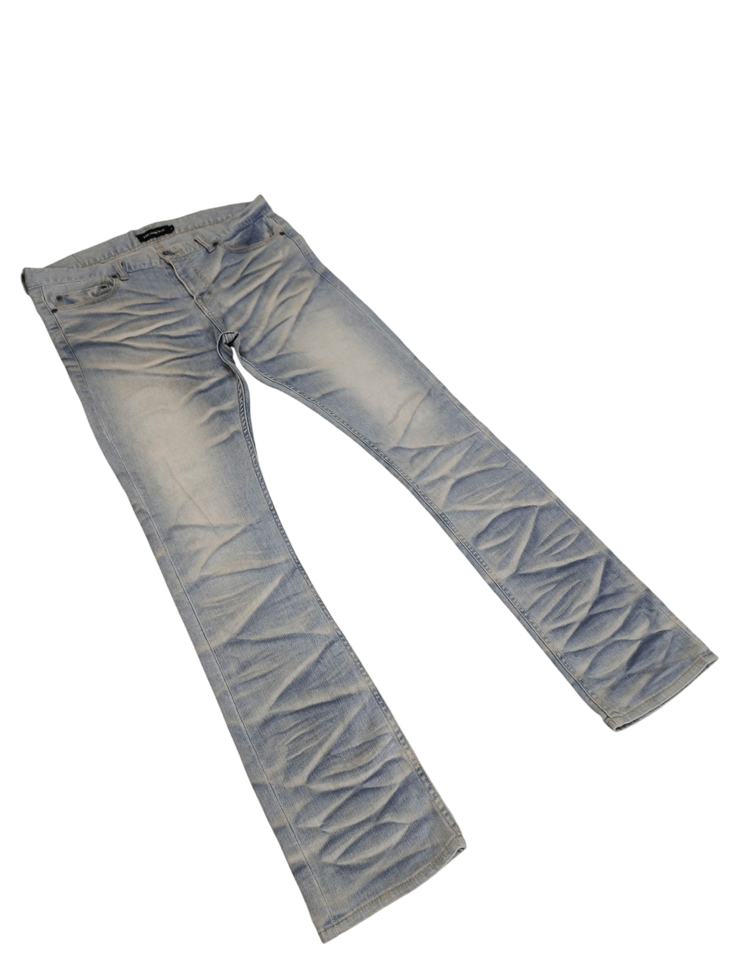 GOSTAR DE FUGA Flare Jeans Jackrose Japan Clawmark Faded Denim Bootcut Y2k Size US 34 / EU 50 - 3 Thumbnail
