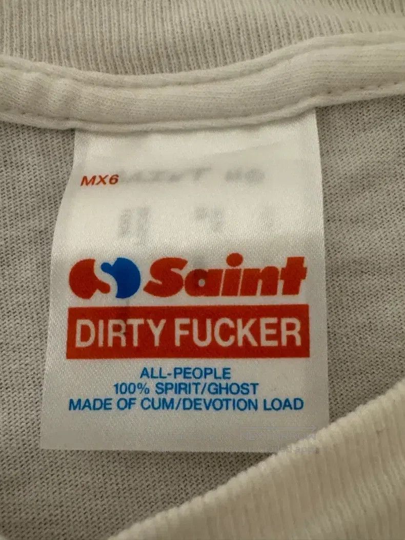 Saint Michael Saint Michael White short-sleeved T-shirt Size US L / EU 52-54 / 3 - 3 Thumbnail