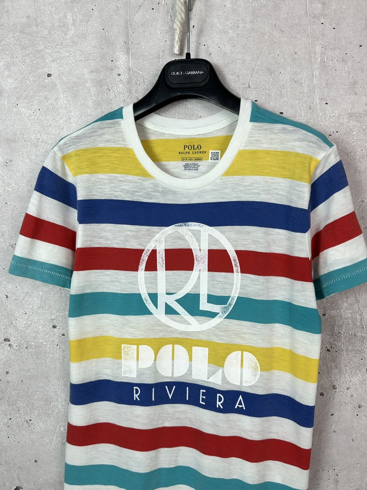 Polo Ralph Lauren × Ralph Lauren Polo Ralph Lauren Stripped Multicolor Short Sleeve T-shirt Size US S / EU 44-46 / 1 - 2 Thumbnail