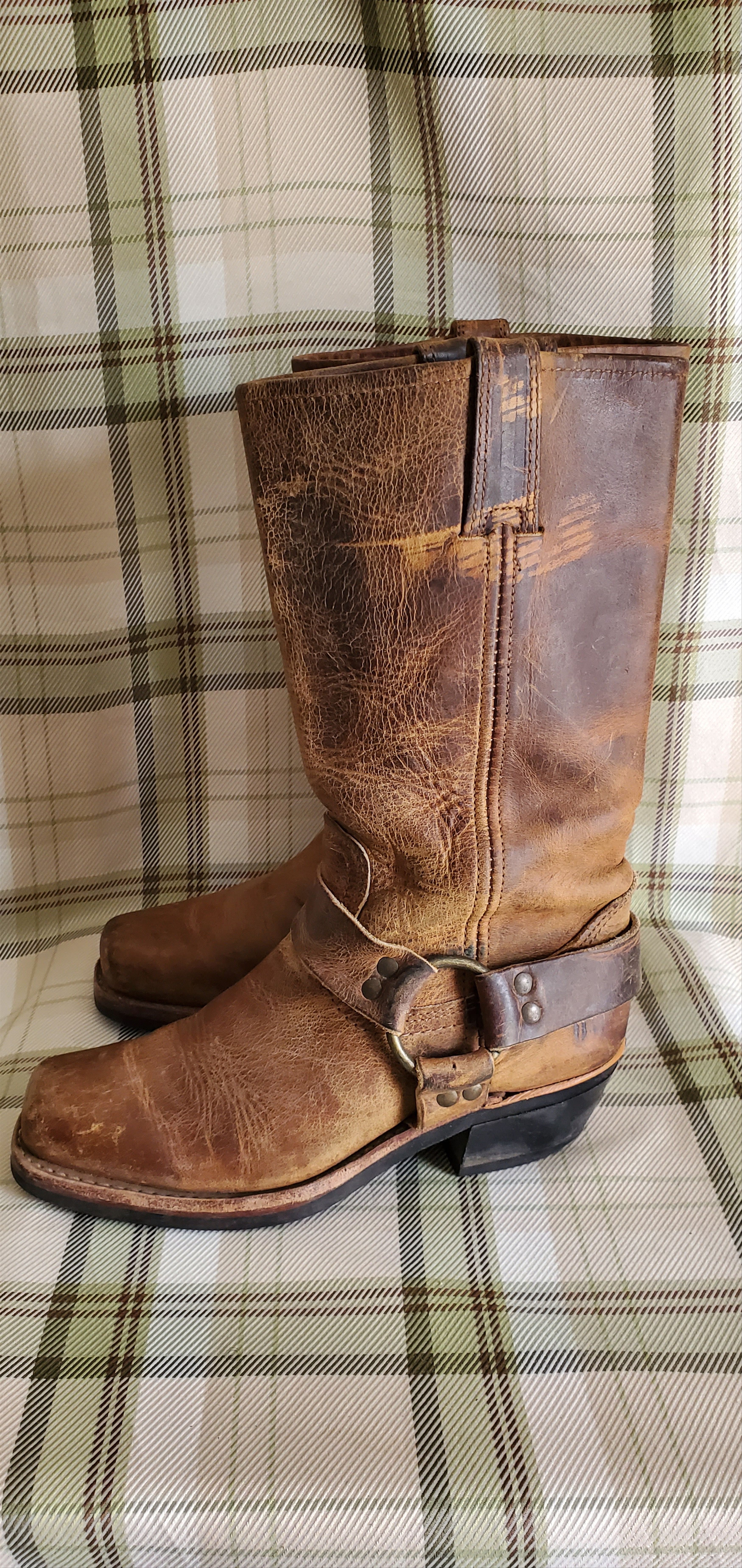 Frye Frye Engineer Pull On Biker Boots Size US 6 / IT 36 - 2 Thumbnail