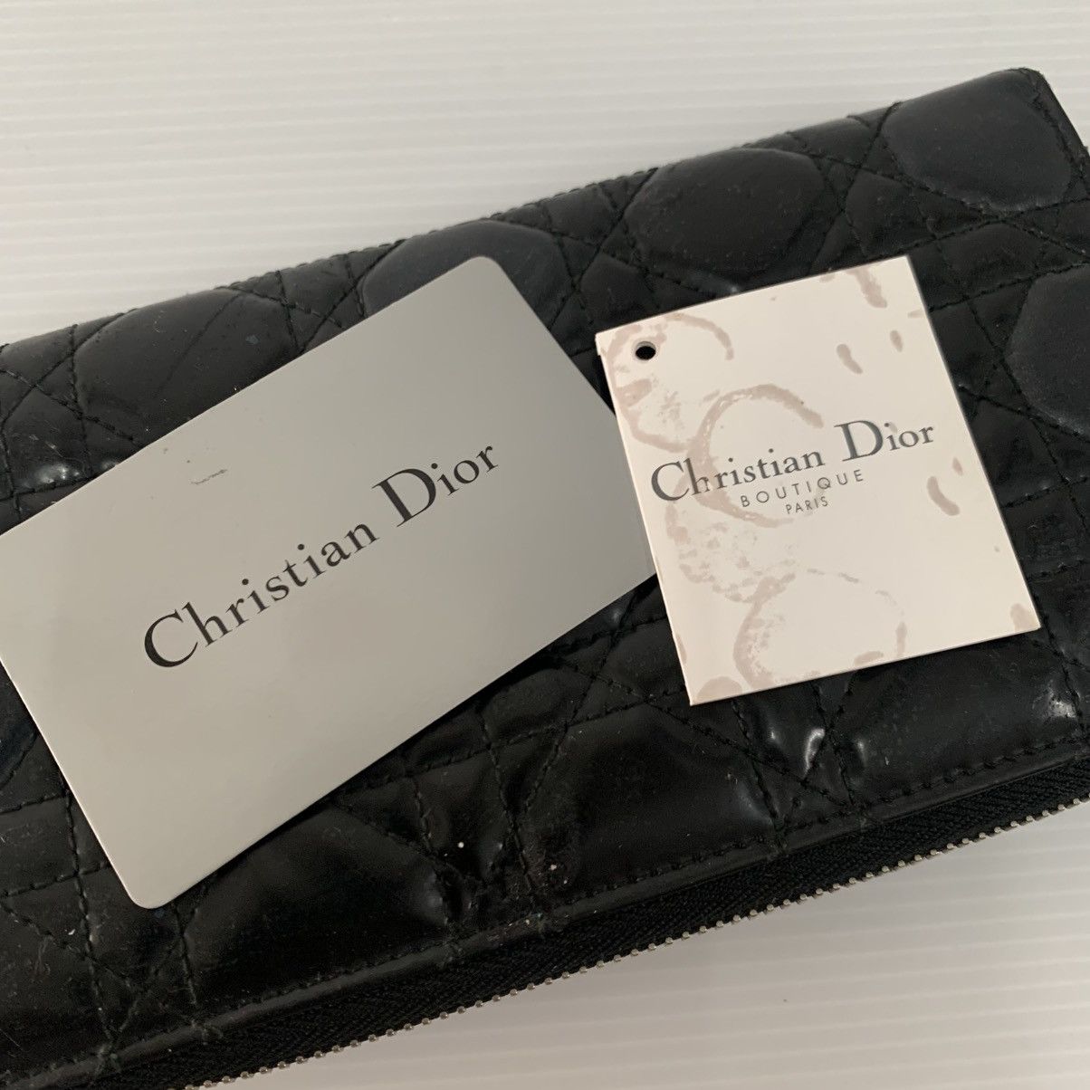Dior Christian Dior Black Long Wallet Size ONE SIZE - 13 Thumbnail