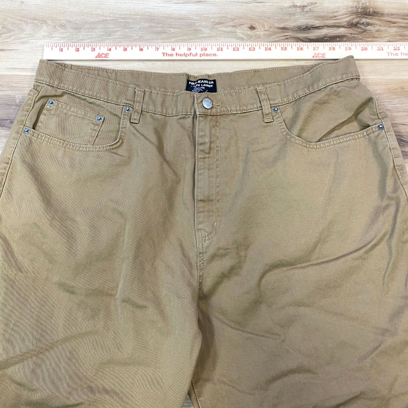 Ralph Lauren Polo Jeans Ralph Lauren Pants Mens 40 Heritage Cotton Straight Leg Tan Khaki Size US L / EU 52-54 / 3 - 2 Thumbnail