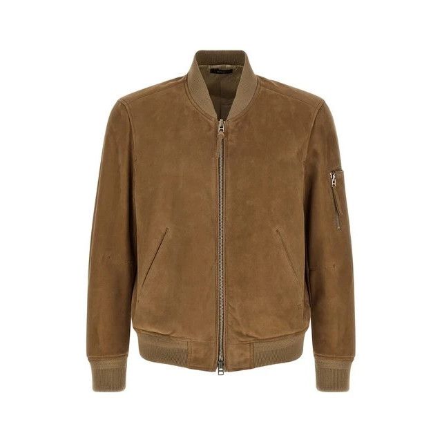 Tom Ford TOM FORD Brown Suede Bomber Jacket New & Authentic (Men's si Size US L / EU 52-54 / 3 - 1 Thumbnail