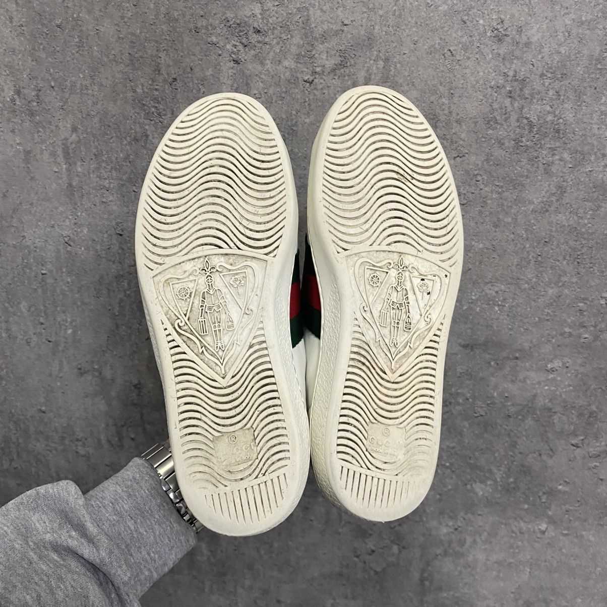 Gucci Gucci Ace Embroidered Shoes Sneakers Size US 5 / IT 35 - 11 Thumbnail