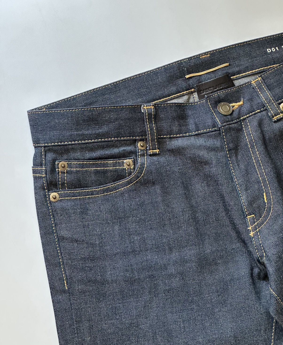 Saint Laurent Paris Hedi Slimane SS2013 SAINT LAURENT D01 Raw Blue Denim Jeans Size US 28 / EU 44 - 7 Thumbnail