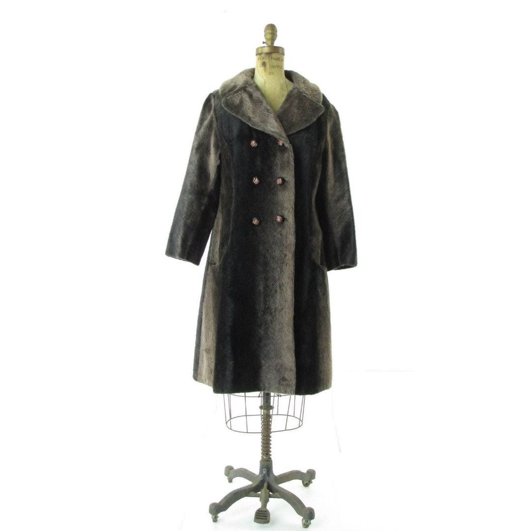 Vintage Seeotta Vintage Double Breasted Military Style Faux Fur Swin Size M / US 6-8 / IT 42-44 - 2 Thumbnail
