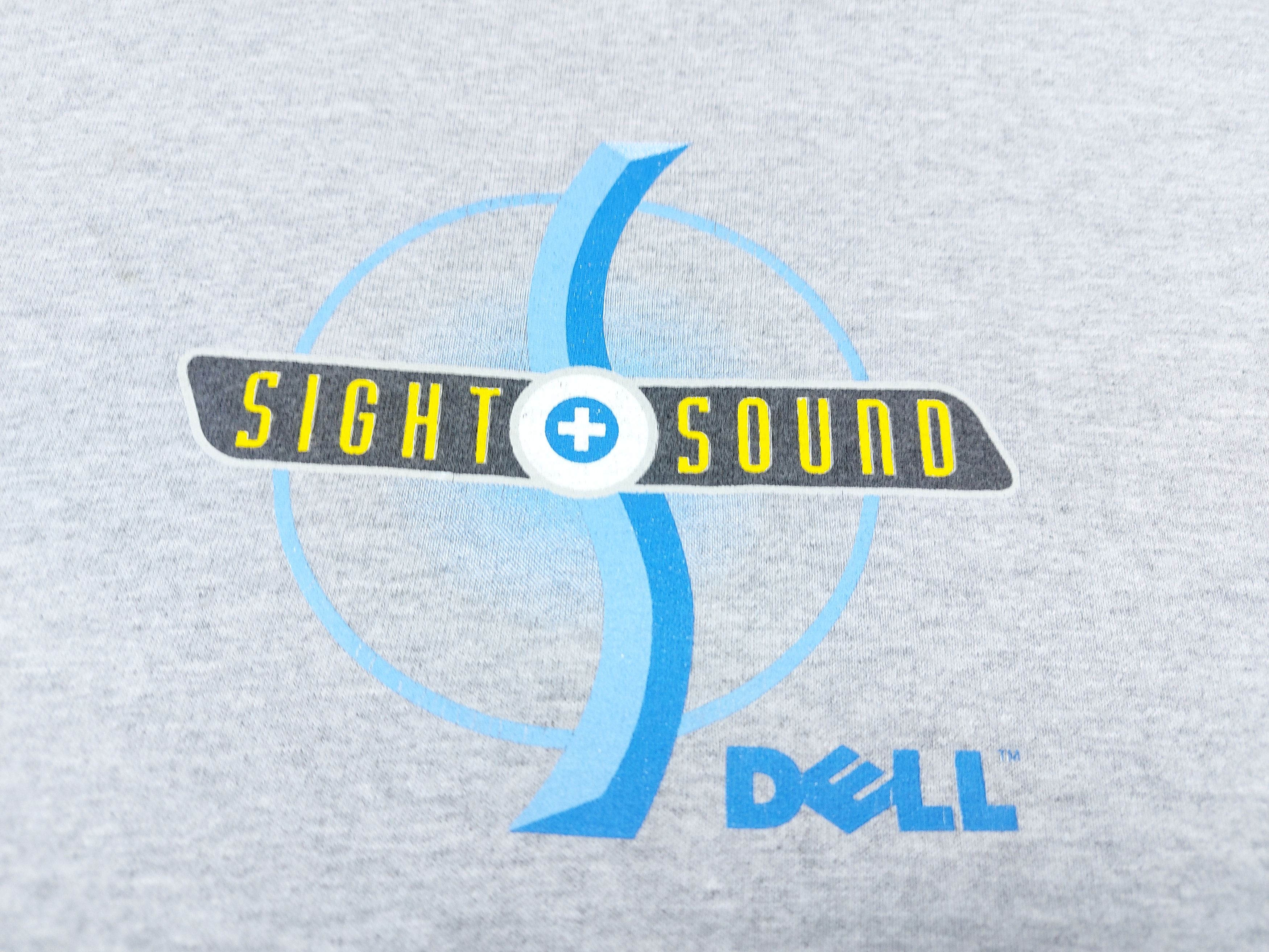Microsoft Vintage 90s Y2K Dell Computer Sight Sound Dell TEE Size US L / EU 52-54 / 3 - 2 Thumbnail