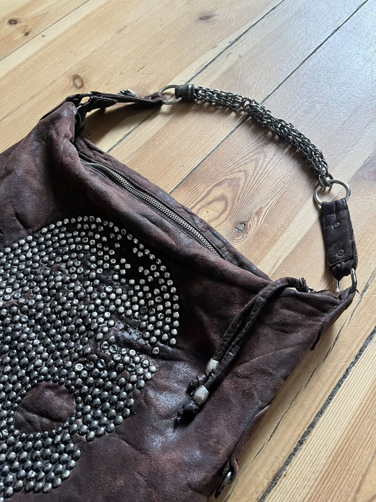 Thomas Wylde Y2K Thomas Wylde Skull Metal Hardware Hobo Bag Alt Grunge Size ONE SIZE - 2 Thumbnail