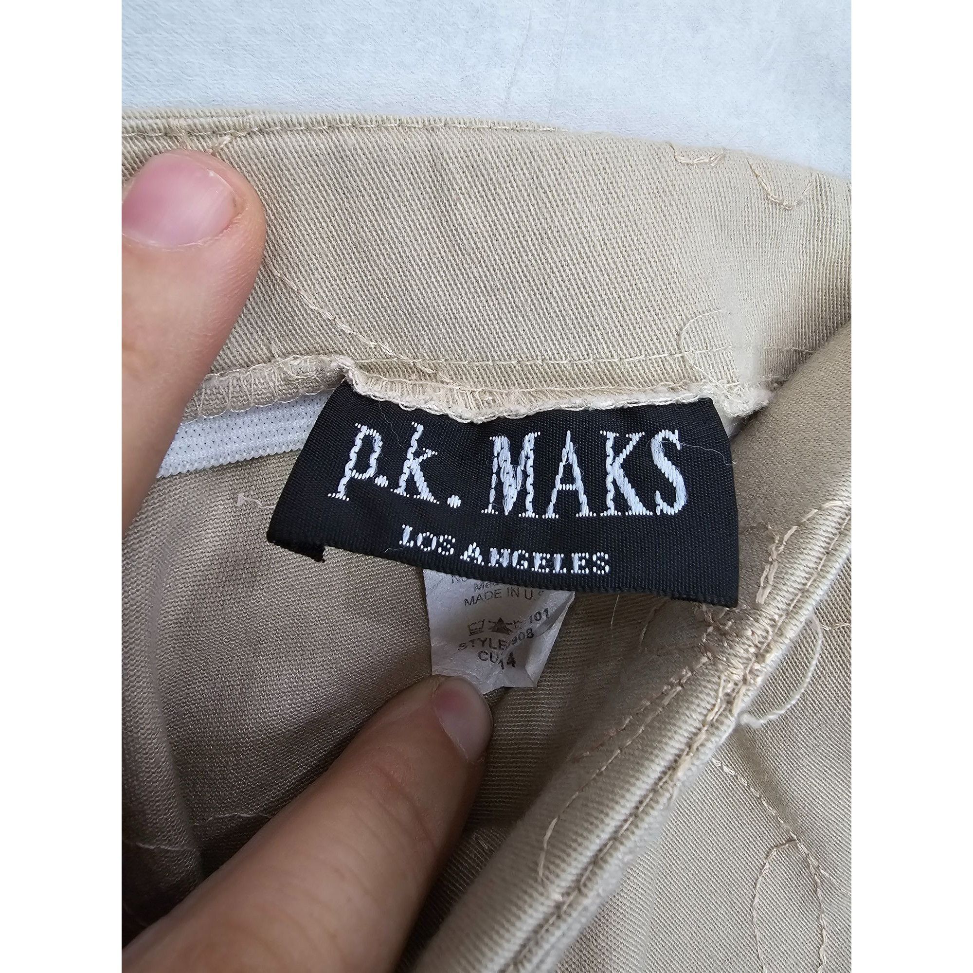 Other P.K. Maks Beige Embroidered Floral Pants Size 14 Women's Cot Size 36" / US 14 / IT 50 - 3 Thumbnail