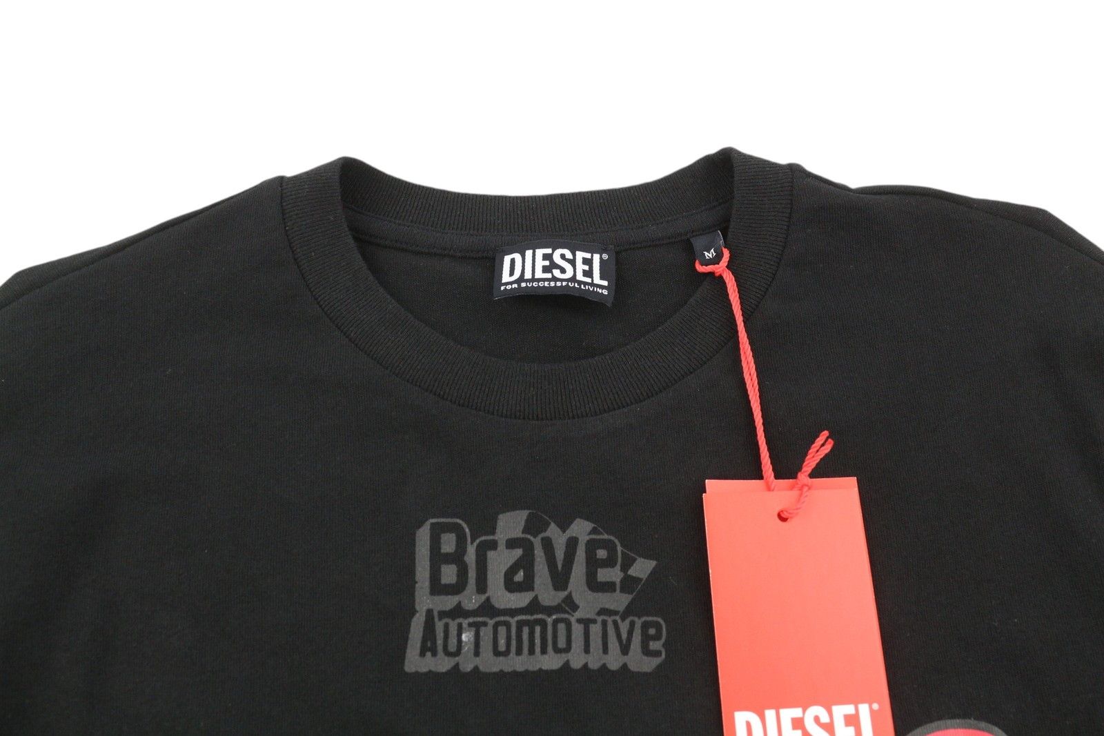 Diesel T-JUST-LS-C3 M Black Cotton Tricot Logo T-Shirt 40984 Size US M / EU 48-50 / 2 - 5 Thumbnail