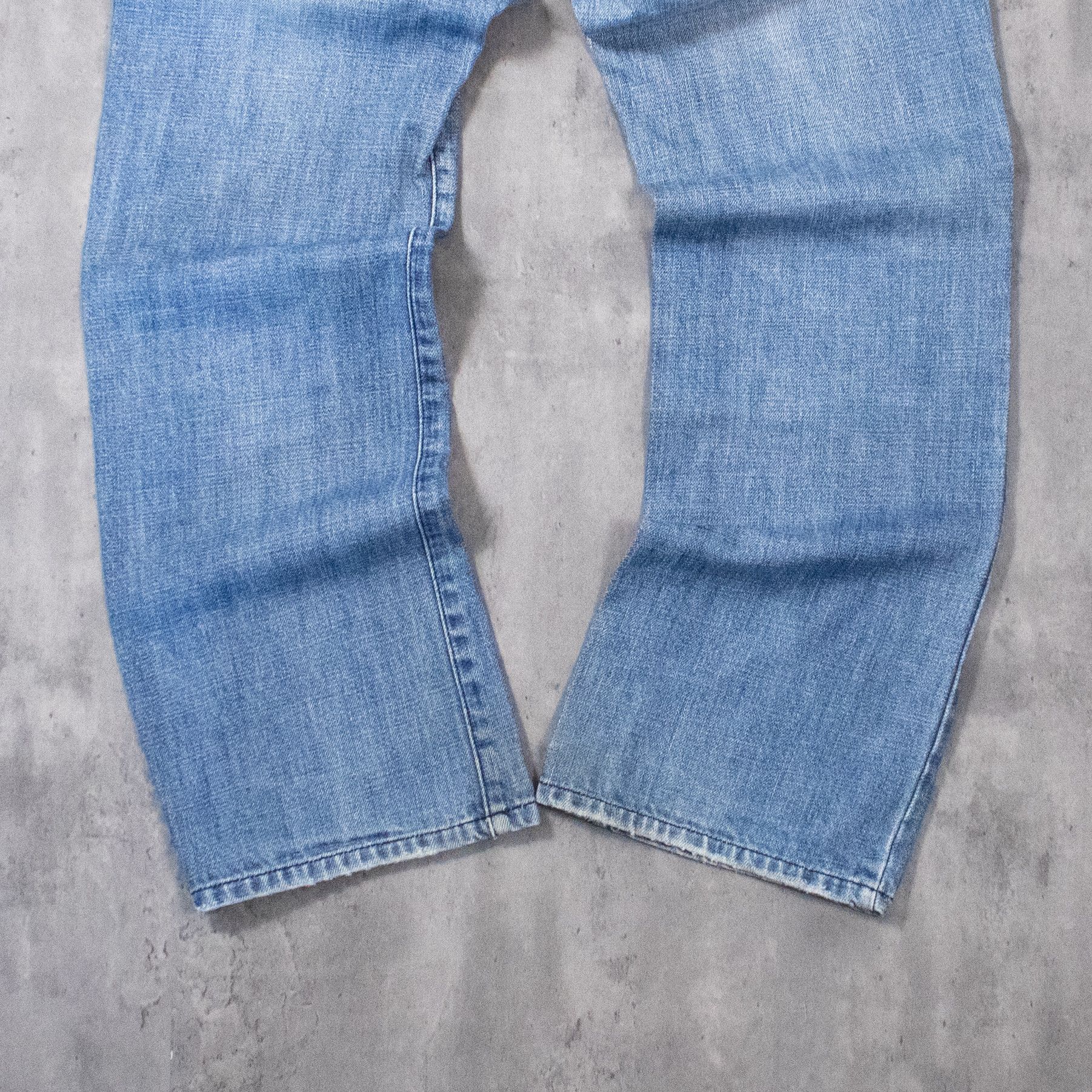 Vintage Y2K 2000's Circa Baggy Relax Crazy Midwash Denim Pant's Size US 32 / EU 48 - 12 Thumbnail