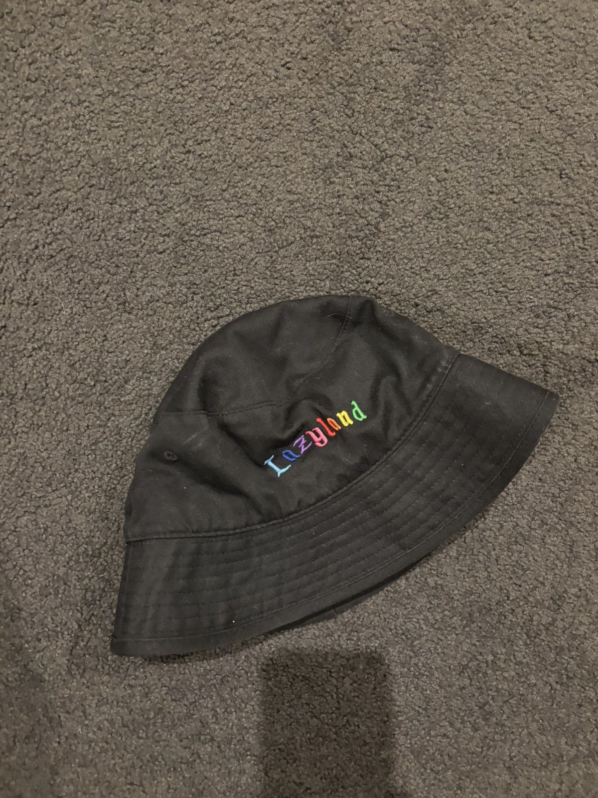 Lazy Oaf Lazy Oaf Lazyland Rainbow Black Pink Bucket Hat Size ONE SIZE - 1 Thumbnail