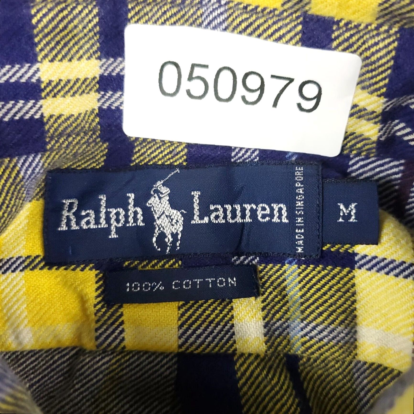 Ralph Lauren Ralph Lauren Shirt Men Medium Yellow Plaid Flannel Button-Up Long Sleeve Cotton Logo Pony Classic Preppy Mens Size US M / EU 48-50 / 2 - 7 Thumbnail