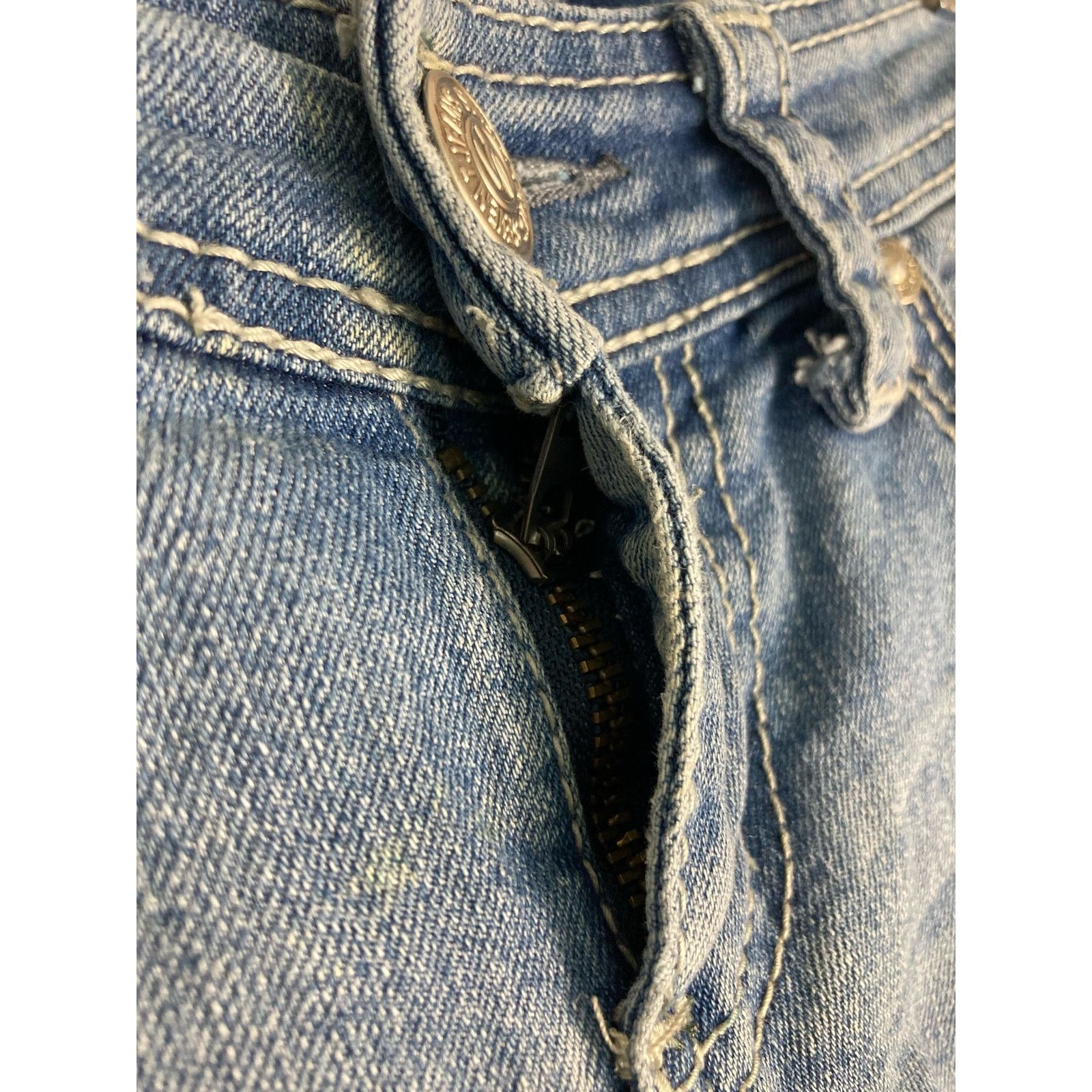Seven 7 Seven7 Women's Size 4 Blue Denim Capri Jeans Low Rise Size 27" / US 4 / IT 40 - 8 Thumbnail