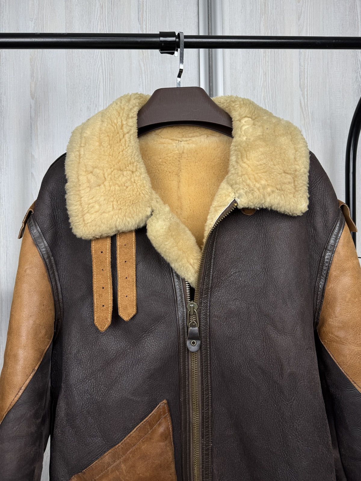 Willis & Geiger Willis & Geiger Type B-3 Leather Flight Mouton Bomber Jacket Size US M / EU 48-50 / 2 - 3 Thumbnail