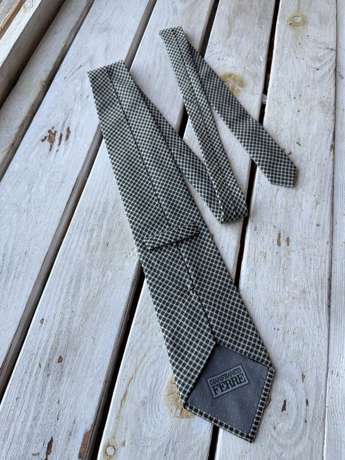 Designer × Gianfranco Ferre Designer Italian Silk Tie by Gianfranco Ferre Classic Check Size ONE SIZE - 5 Thumbnail