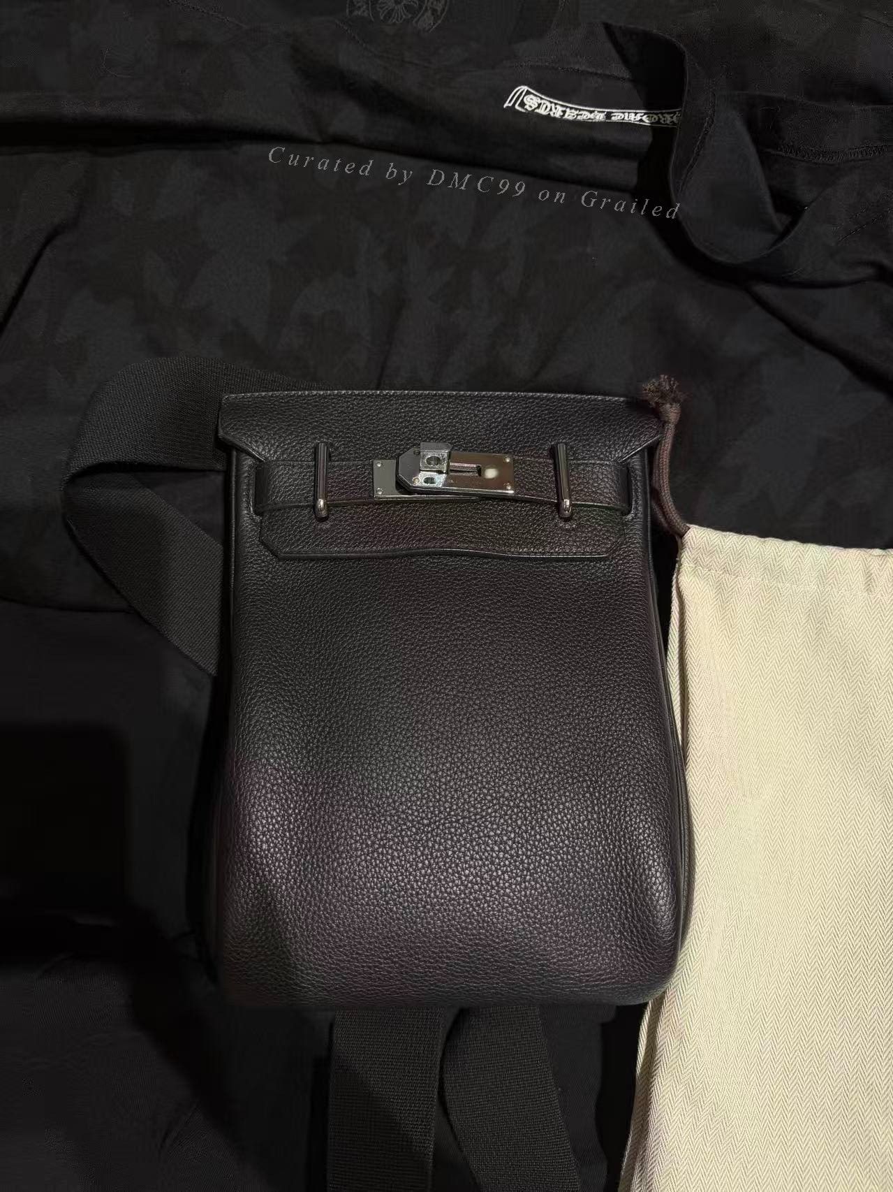 Hermes Hermes Hac a Dos Small Black Silver Size ONE SIZE - 1 Thumbnail