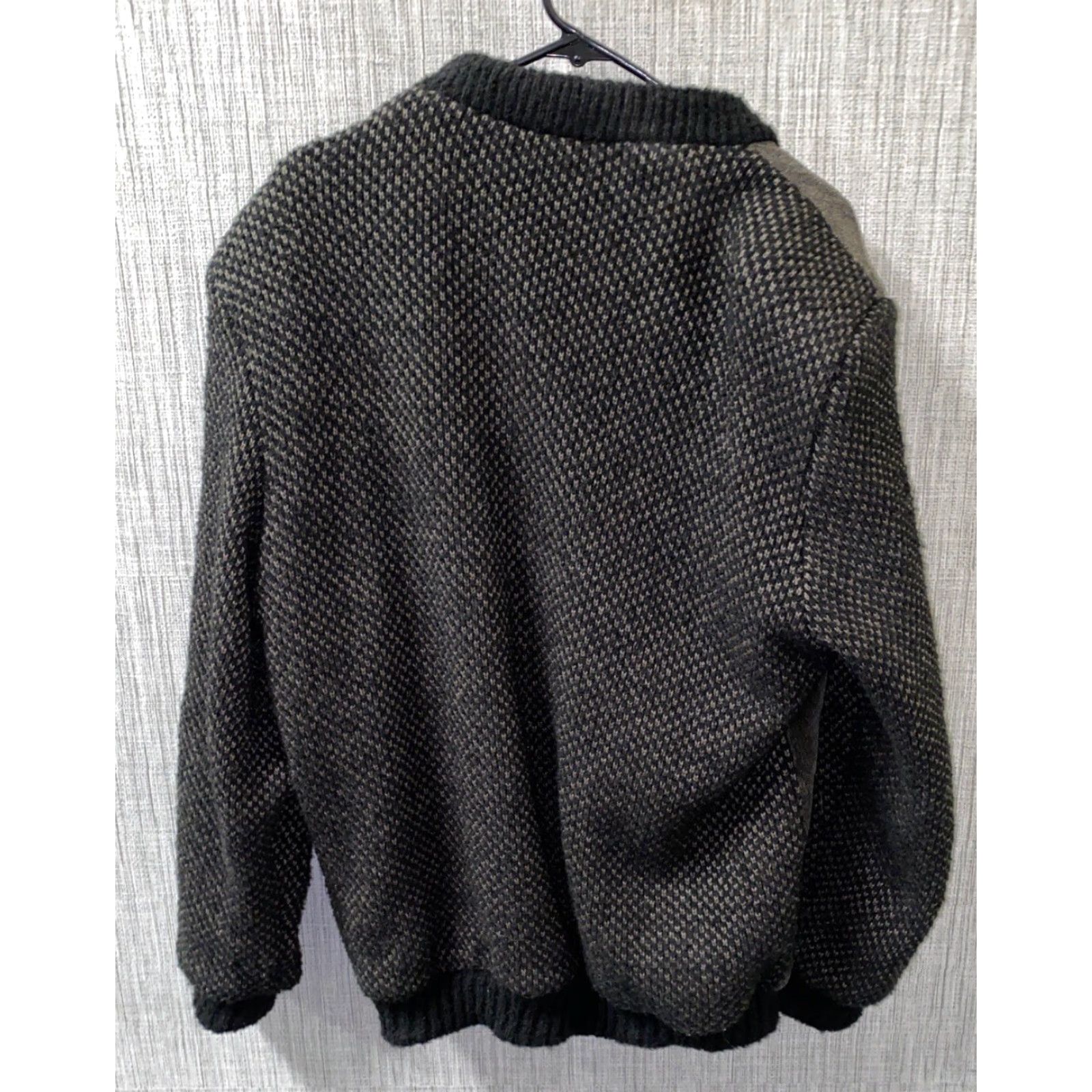 Vintage Vivaldi Jacket Women's Black/Brown Italian Made Cardigan Size 3 Button Down Cotton Blend Casual Regular Women's Style Theme Italian Size XS / US 0-2 / IT 36-38 - 4 Thumbnail