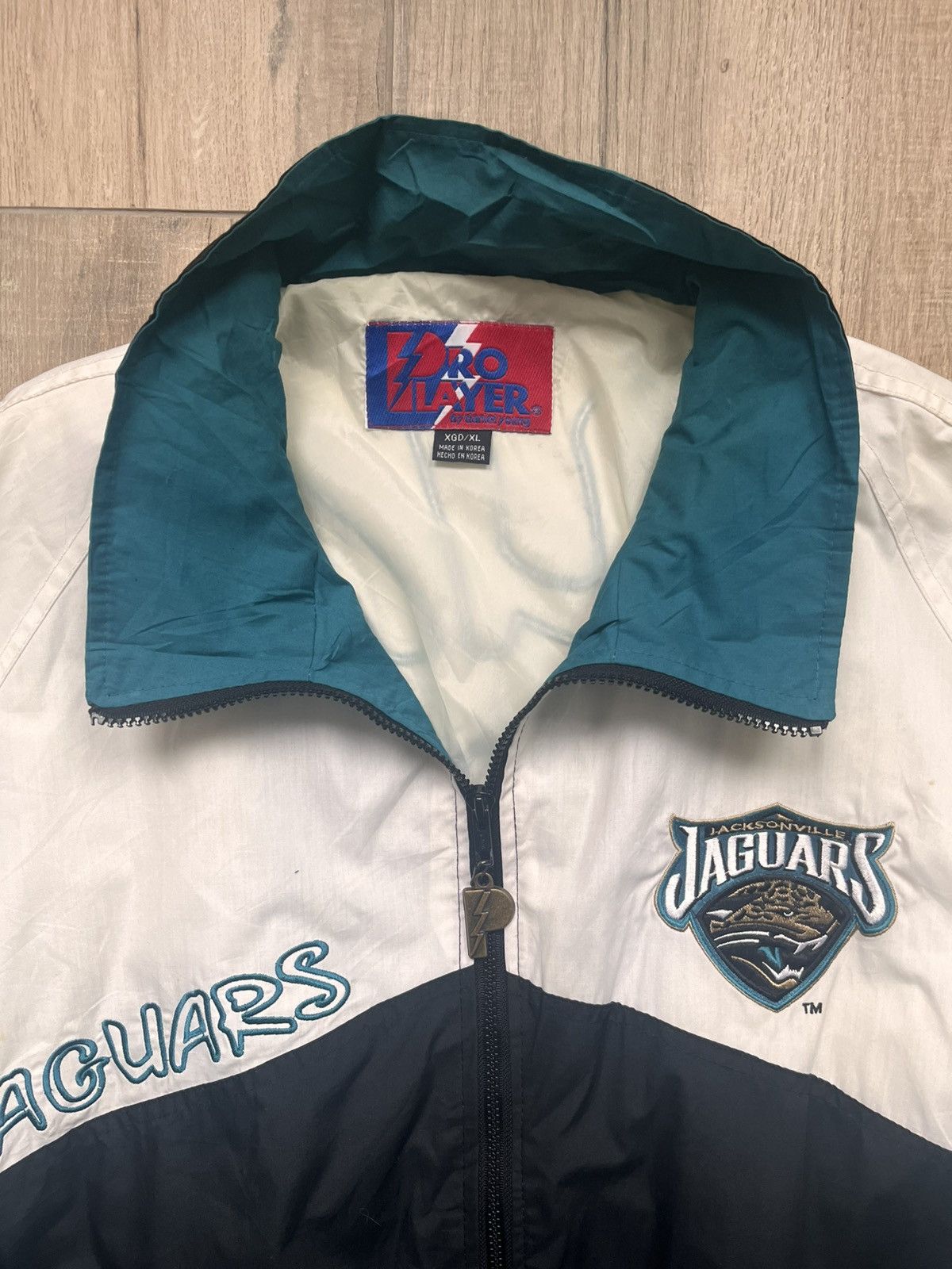 NFL Vtg nfl jacksonville jaguars pro Player full zip xl mens Size US XL / EU 56 / 4 - 4 Thumbnail