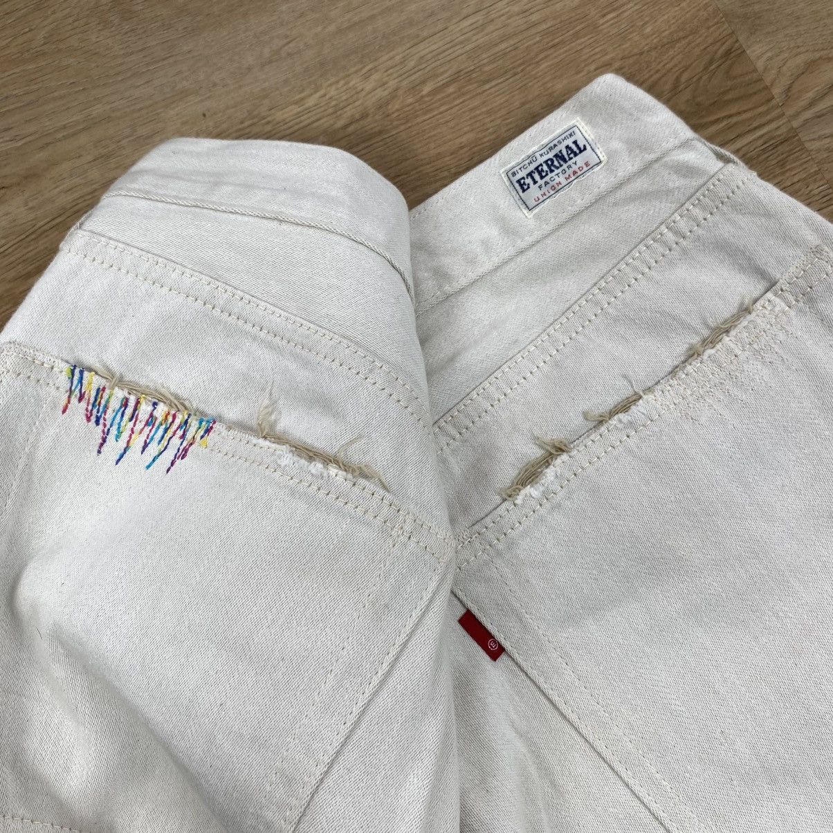 Kapital Rare eternal sashiko patch like kapital pants Size US 34 / EU 50 - 4 Thumbnail