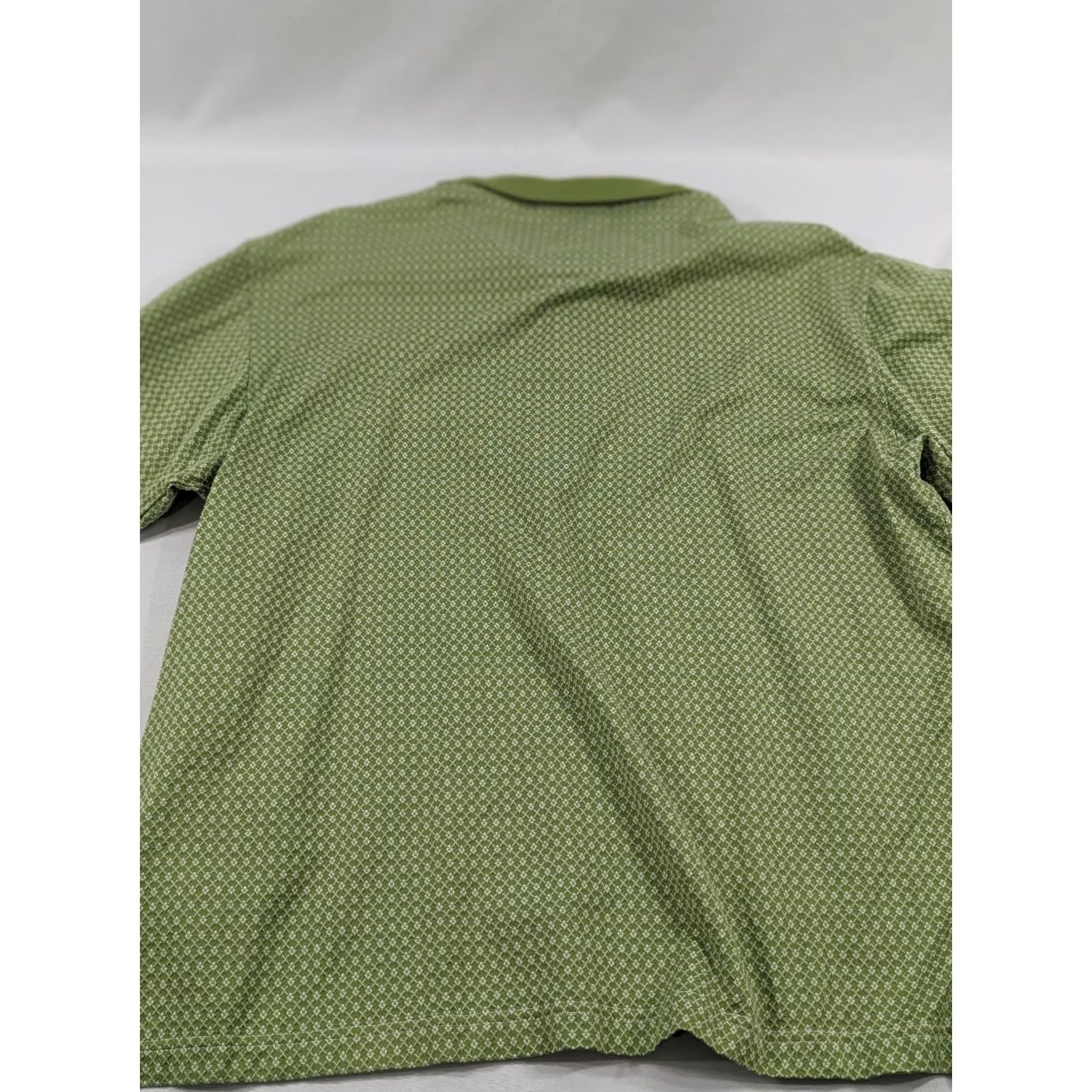 Vintage VINTAGE Earlywine Club Polo Sh​irt Striped Supima Cotton Green Geometric Shag Polo Pullover M Adults Mens Golf Size US M / EU 48-50 / 2 - 7 Thumbnail