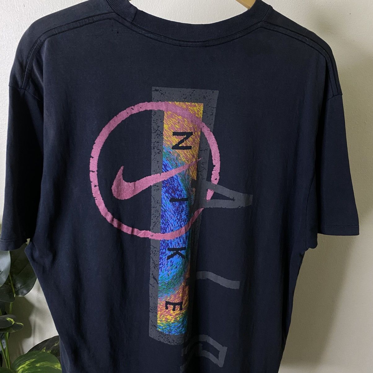 Nike Vintage 1990s Nike Air Fades Black Tee Travis Style Size US L / EU 52-54 / 3 - 2 Thumbnail