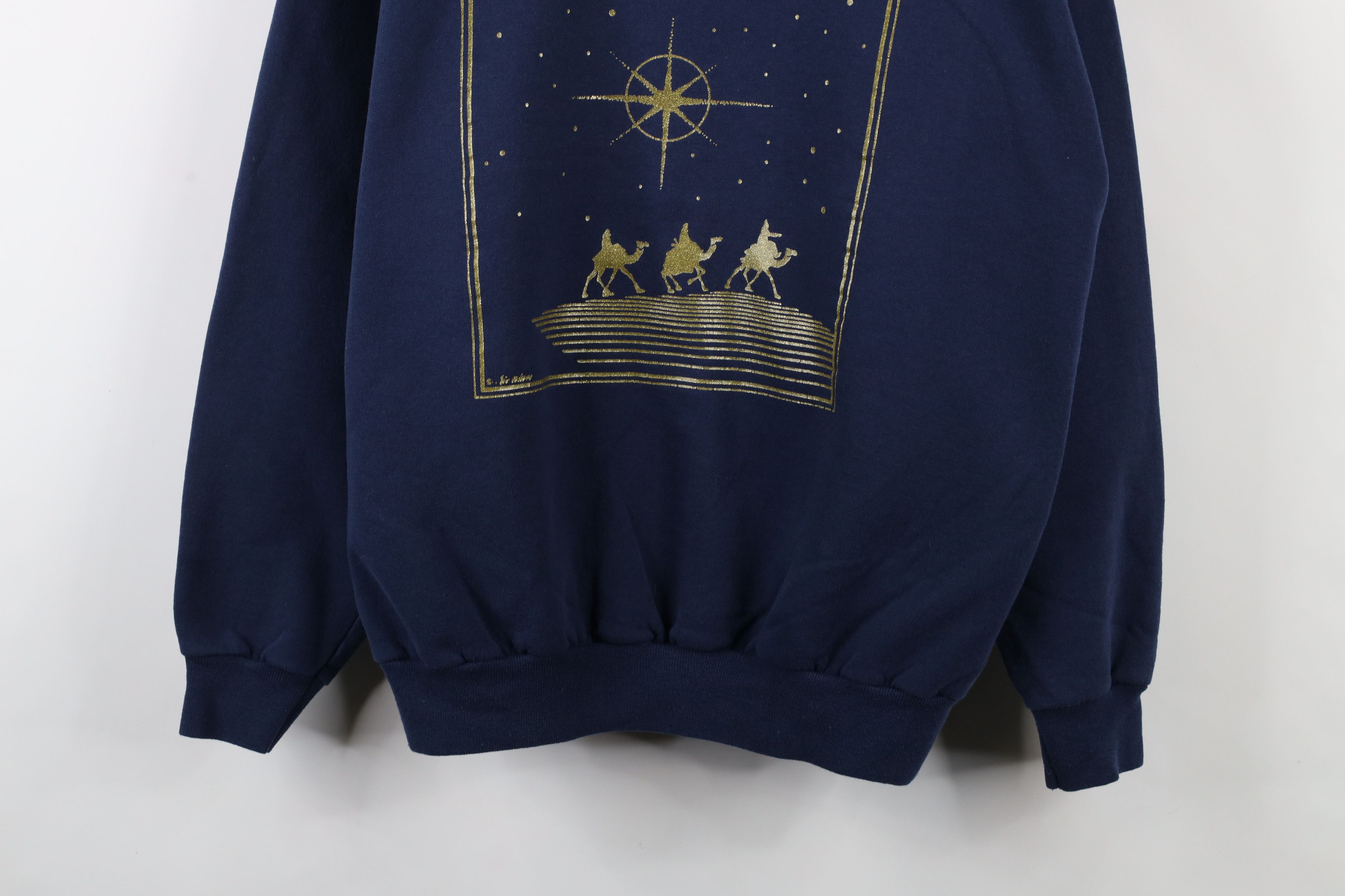 Vintage Vintage 90s Streetwear Men Still Seek Him Jesus Sweatshirt Size US L / EU 52-54 / 3 - 3 Thumbnail