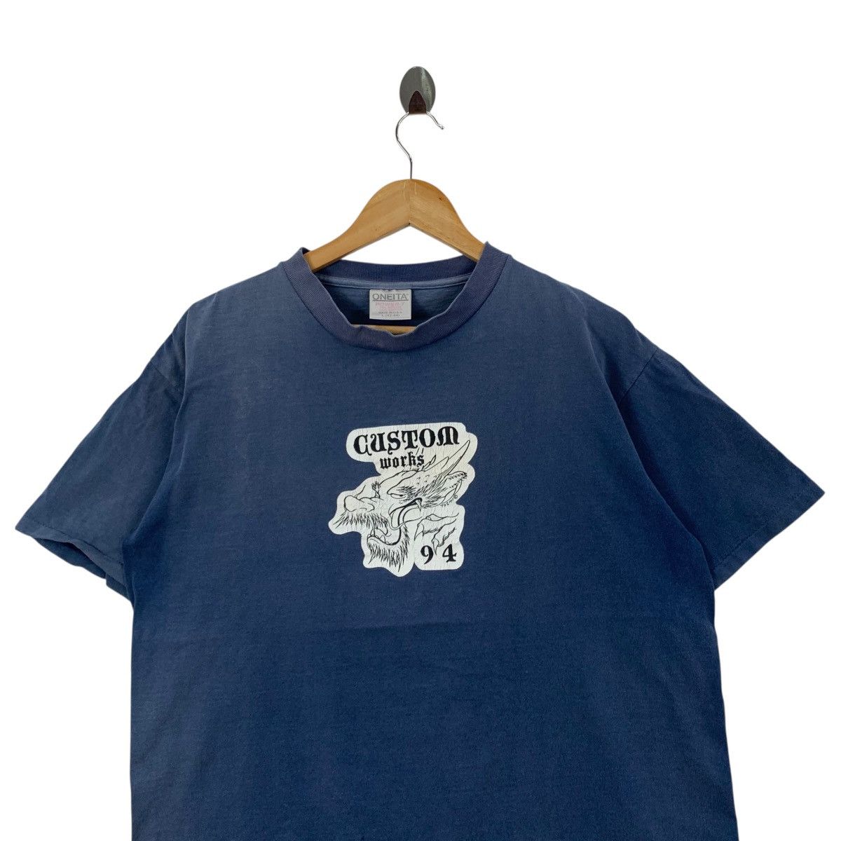 Vintage Vintage CUSTOM WORKS 1994 Surfing Surf Skateboard Tshirt Size US L / EU 52-54 / 3 - 2 Thumbnail